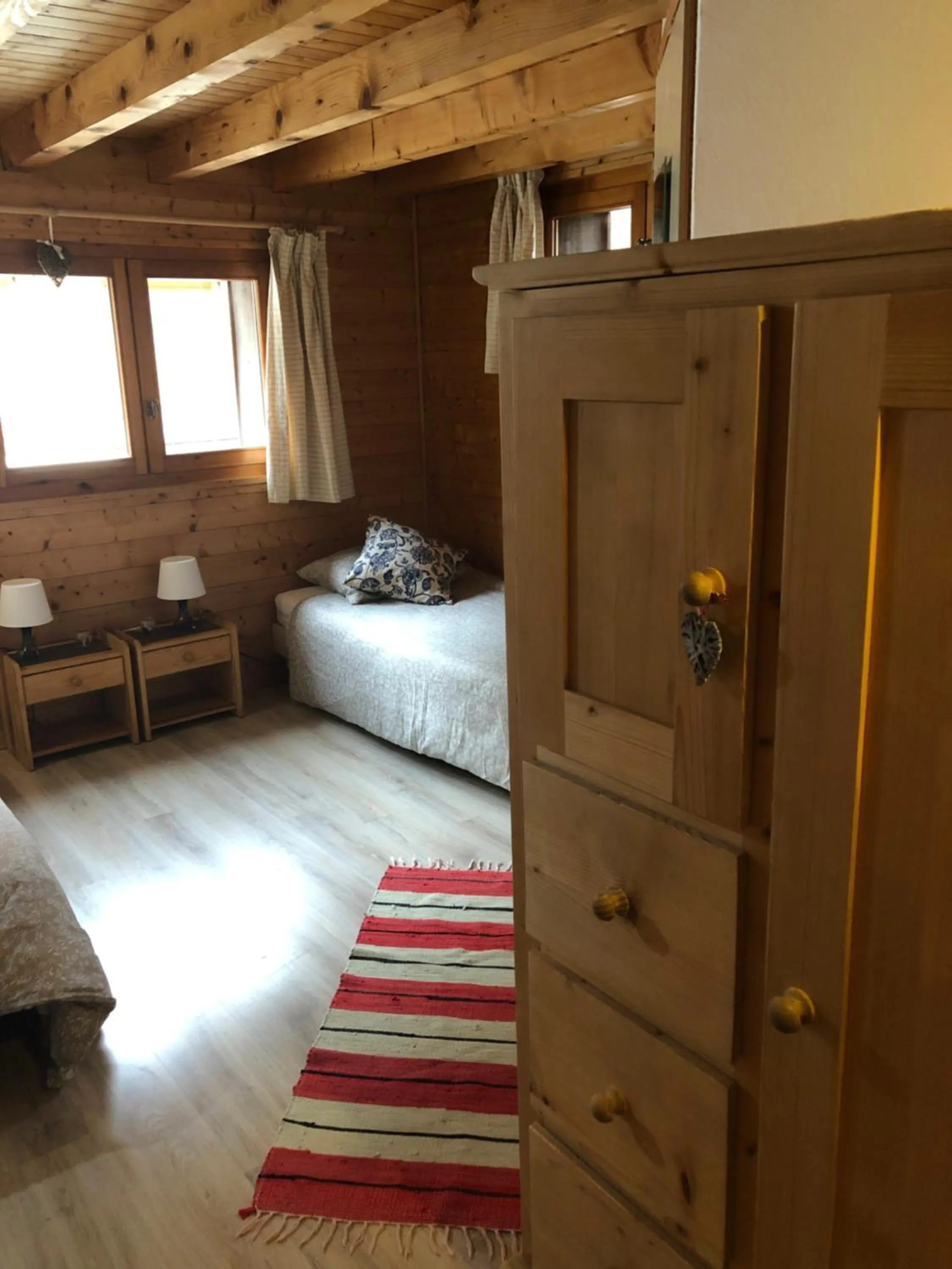 wardrobe, Bed in Central Hostel Chatel