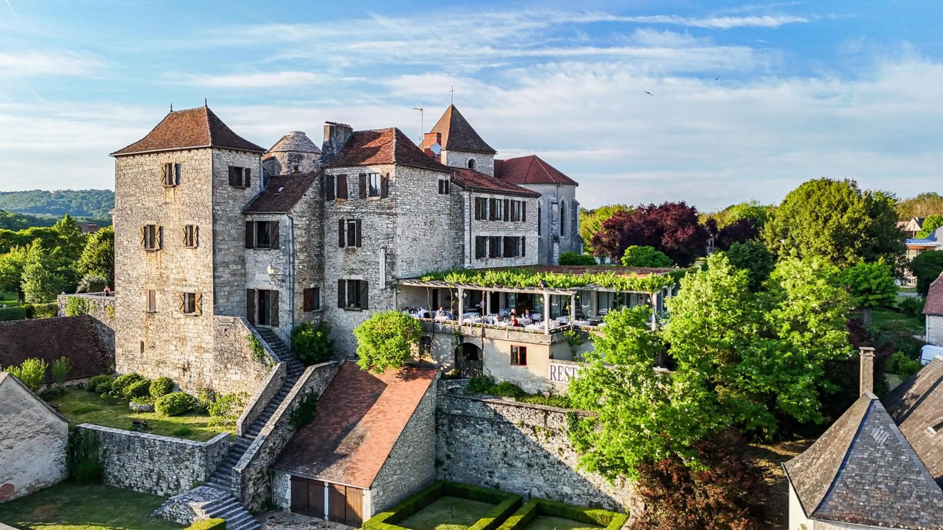 Bird's eye view in Château Hôtel La Terrasse - Teritoria