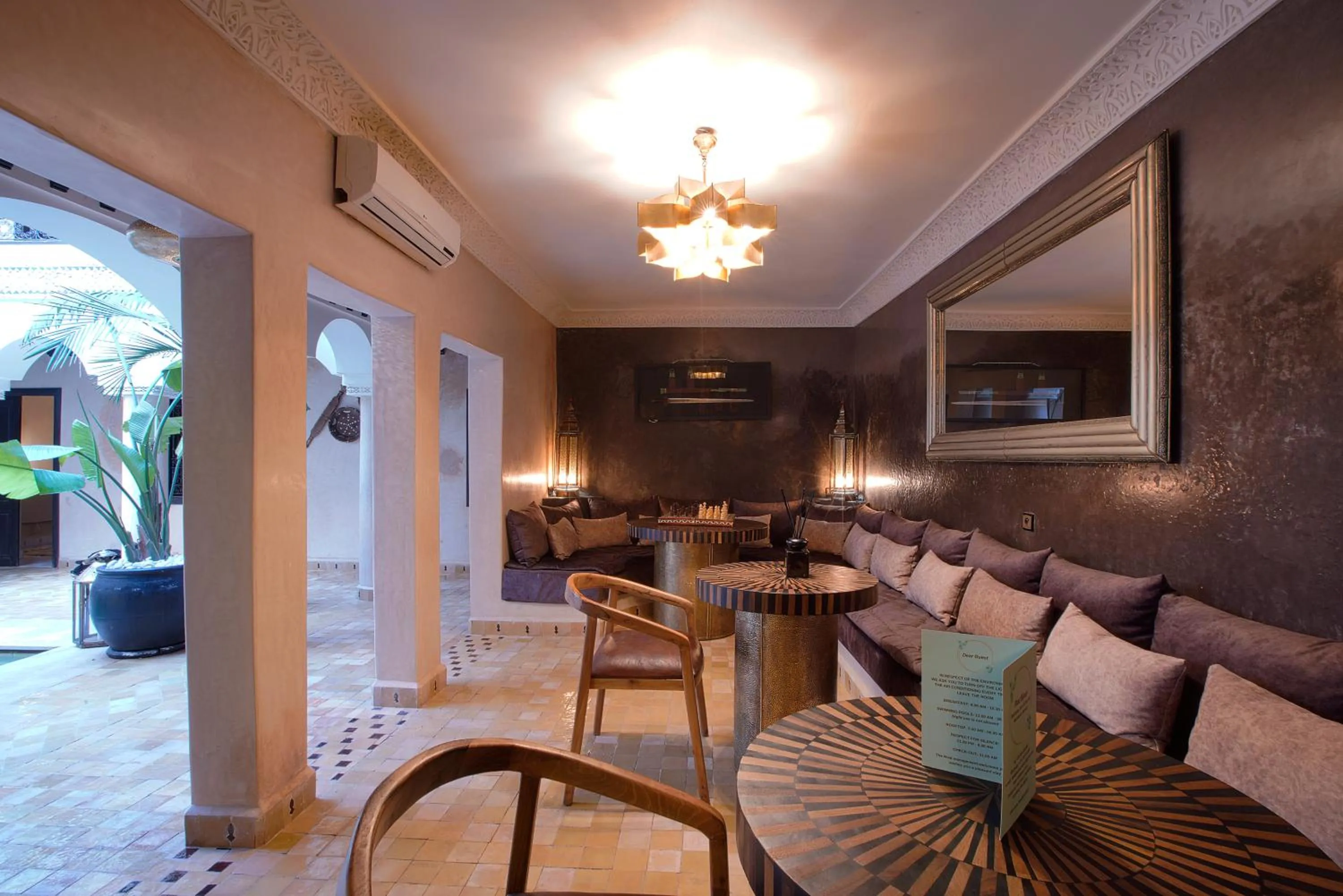 Living room in Riad Bijoux Marrakech