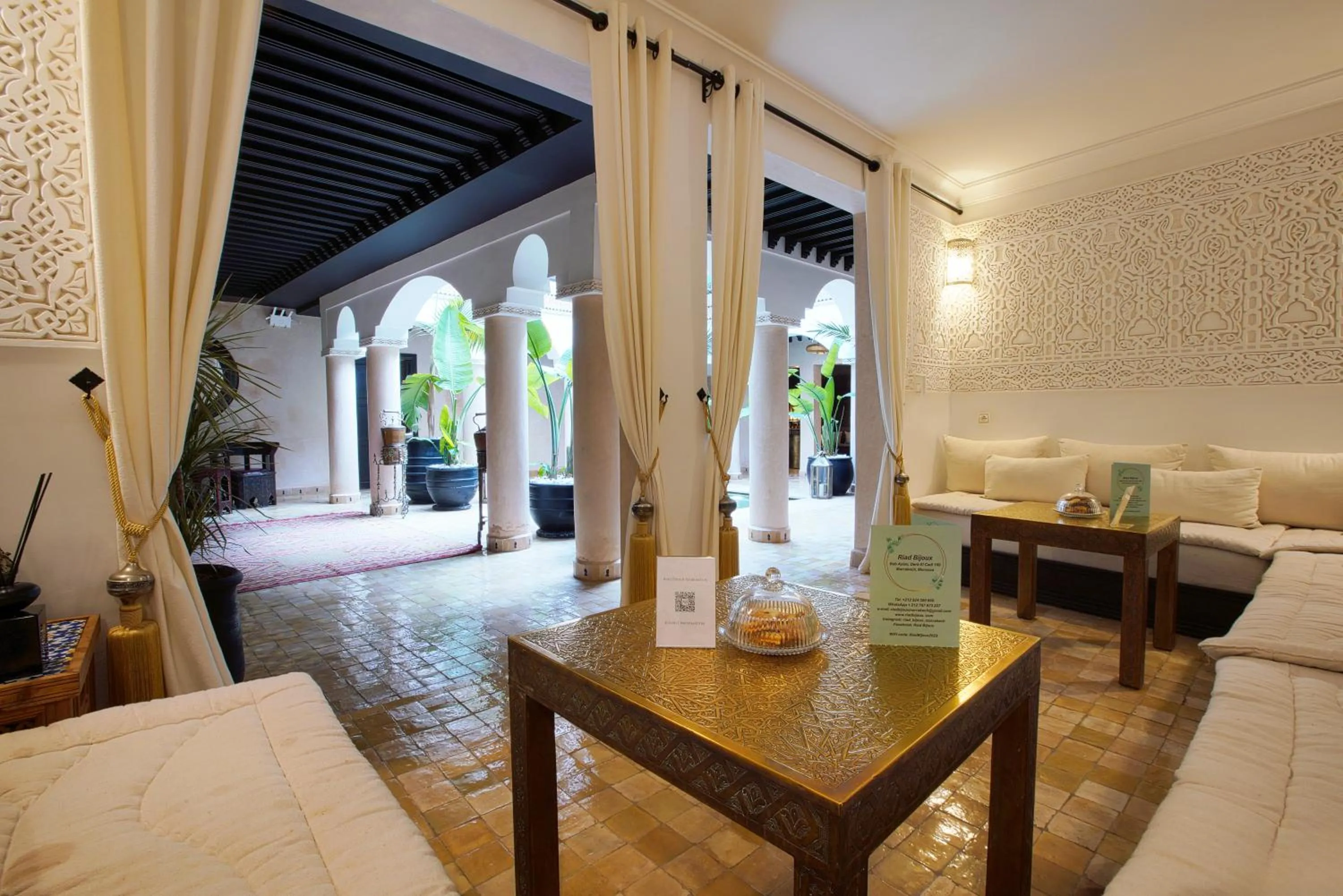 Living room in Riad Bijoux Marrakech