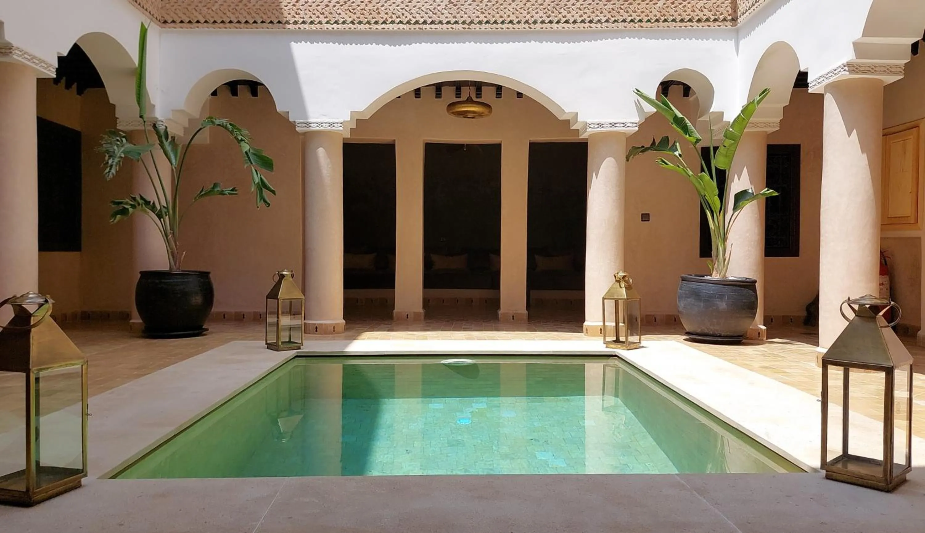 Pool view in Riad Bijoux Marrakech
