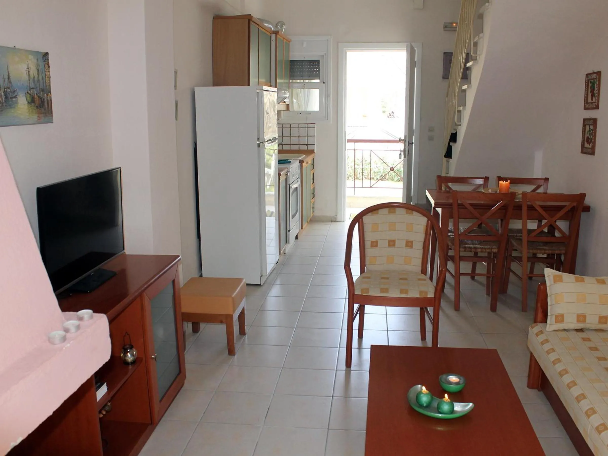 Kitchen or kitchenette in Siviri Rental Houses