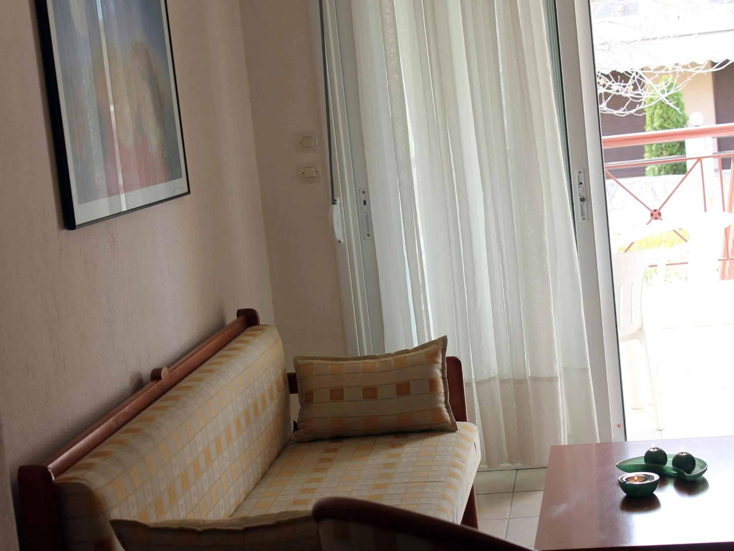 Living room in Siviri Rental Houses