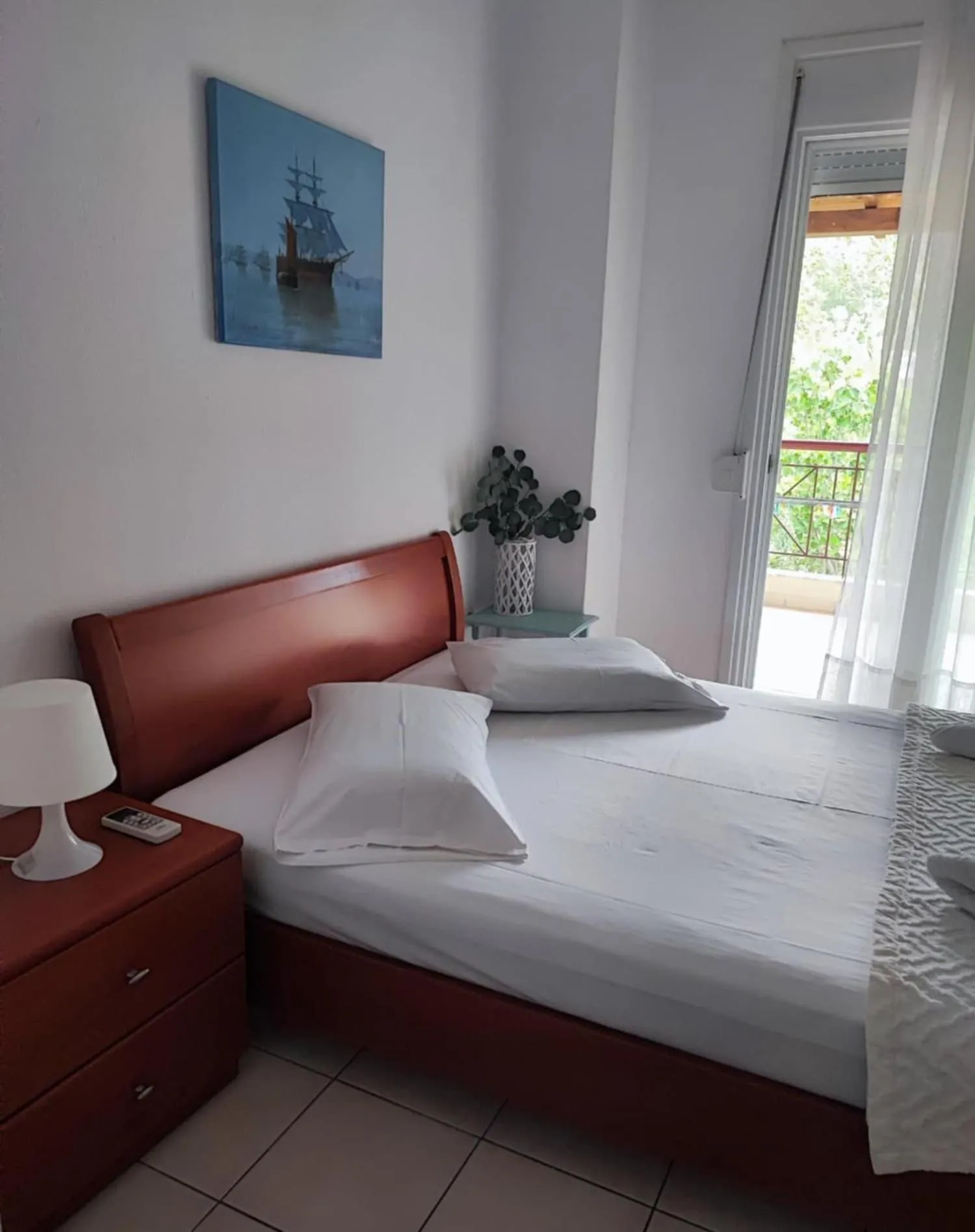 Bed in Siviri Rental Houses