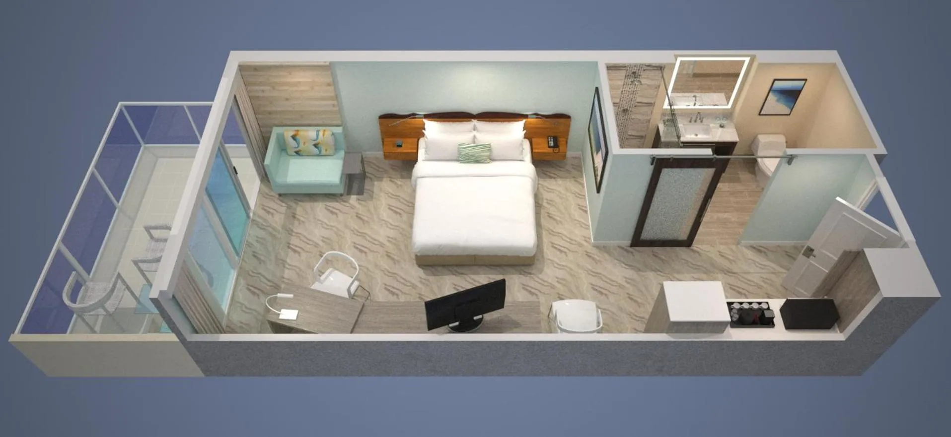 Bed in Zota Beach Resort