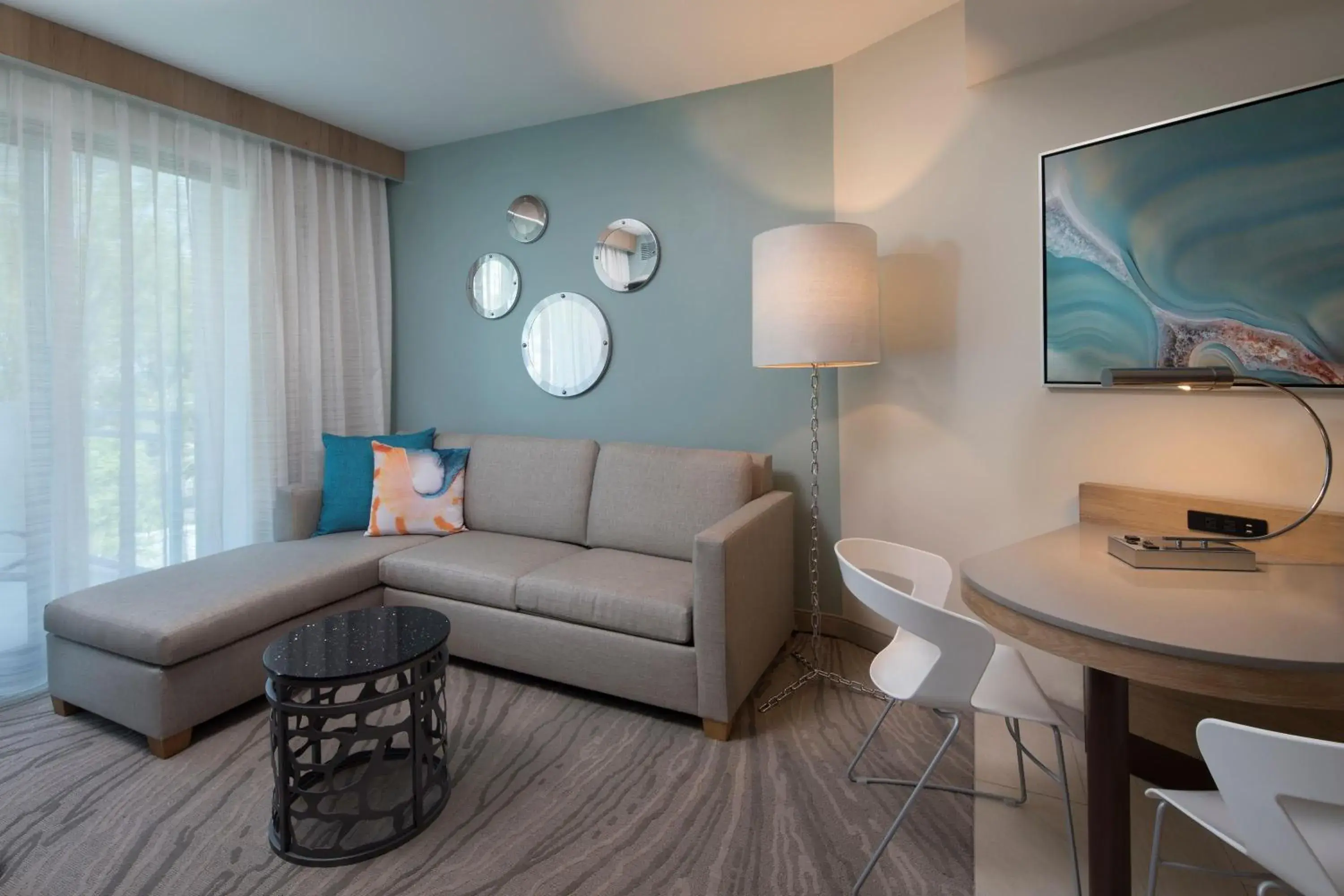 Living room in Zota Beach Resort Living room in Zota Beach Resort