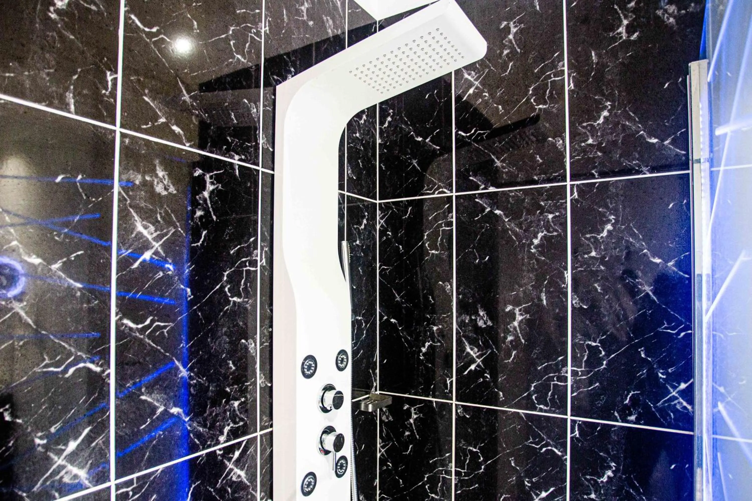 Shower in Hôtel Spa - Au Charme Rabelaisien