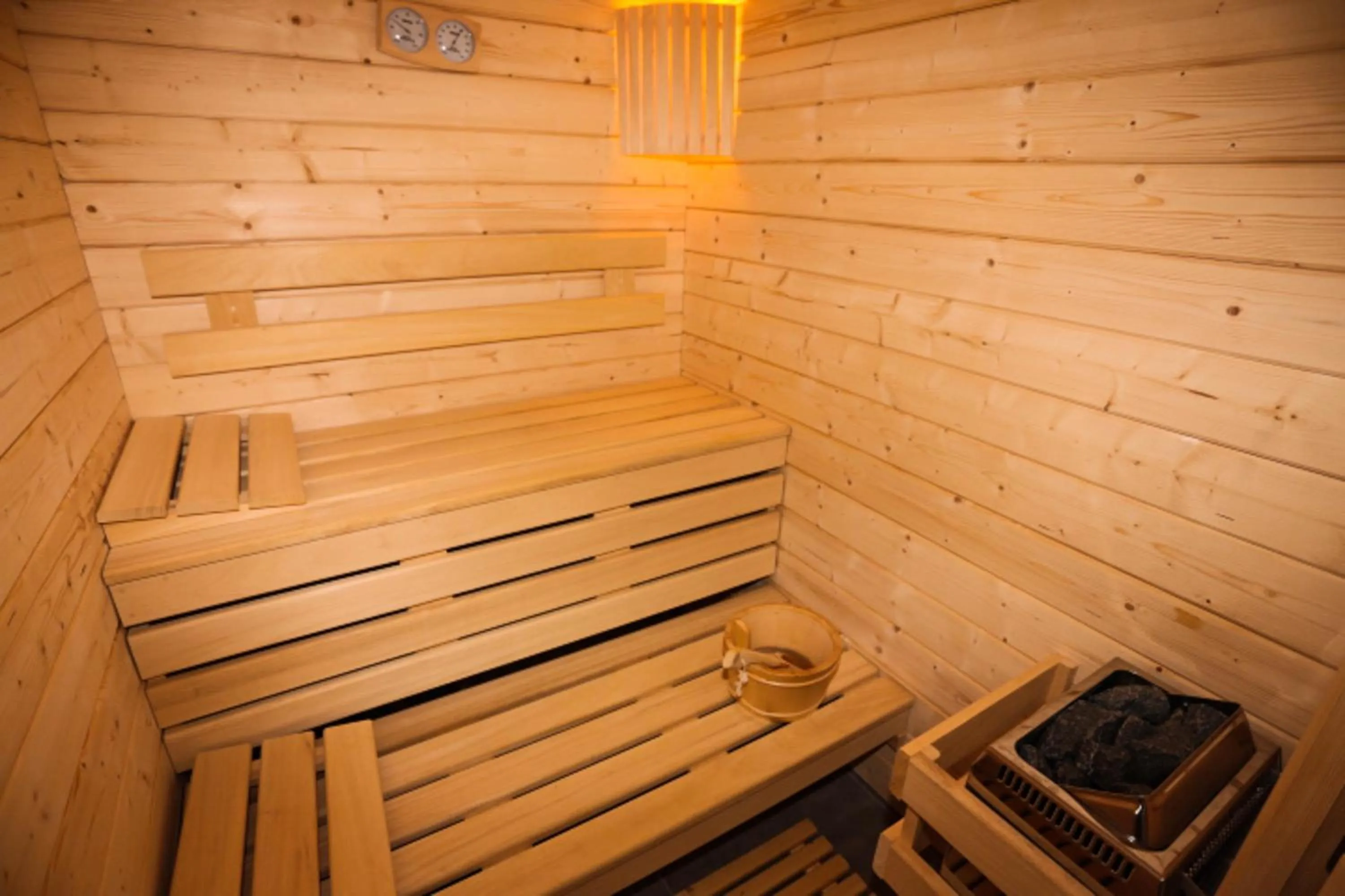 Sauna in Hôtel Spa - Au Charme Rabelaisien