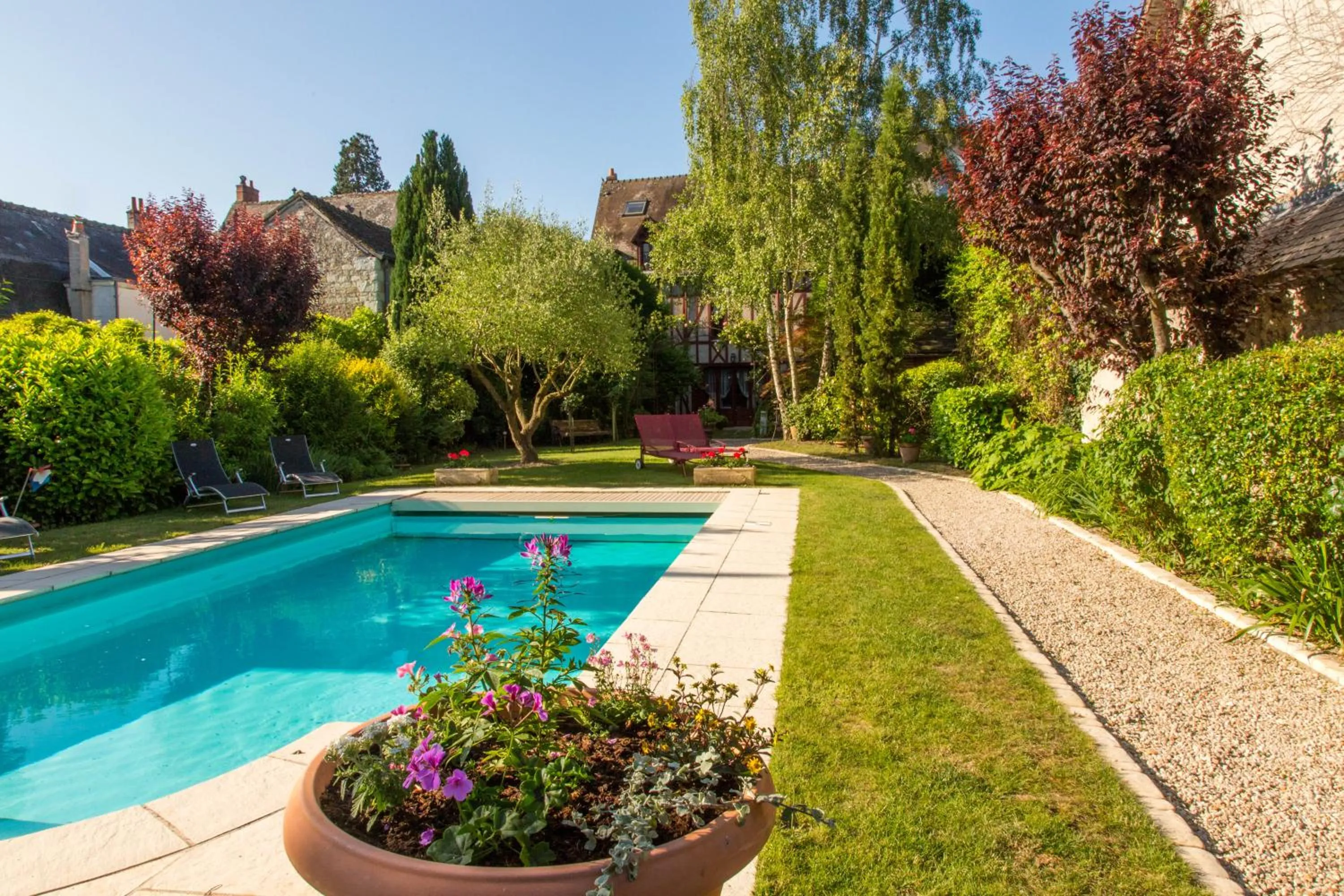 Garden in Hôtel Spa - Au Charme Rabelaisien