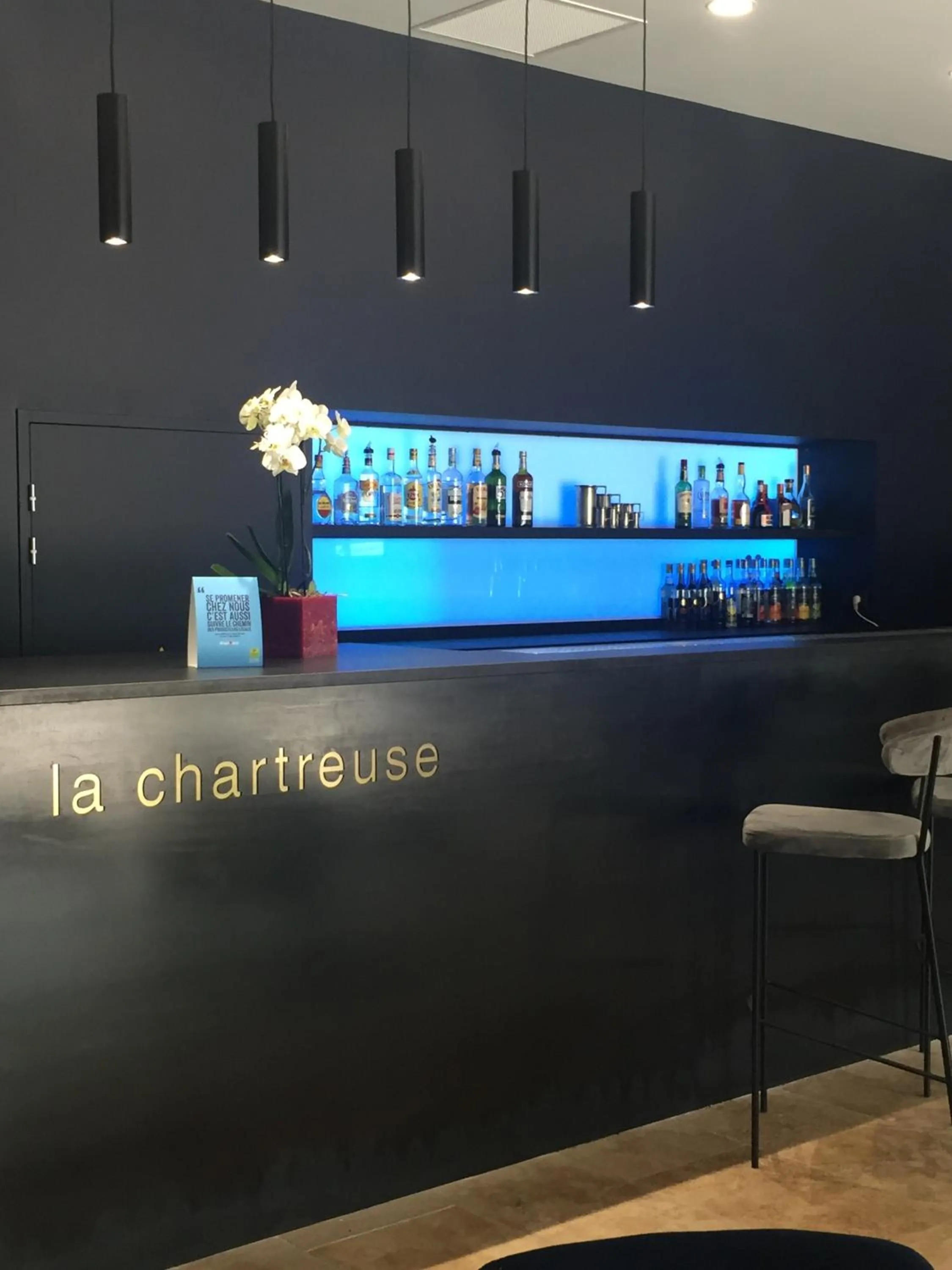 Lounge or bar in La Chartreuse Logis Hotel Restaurant