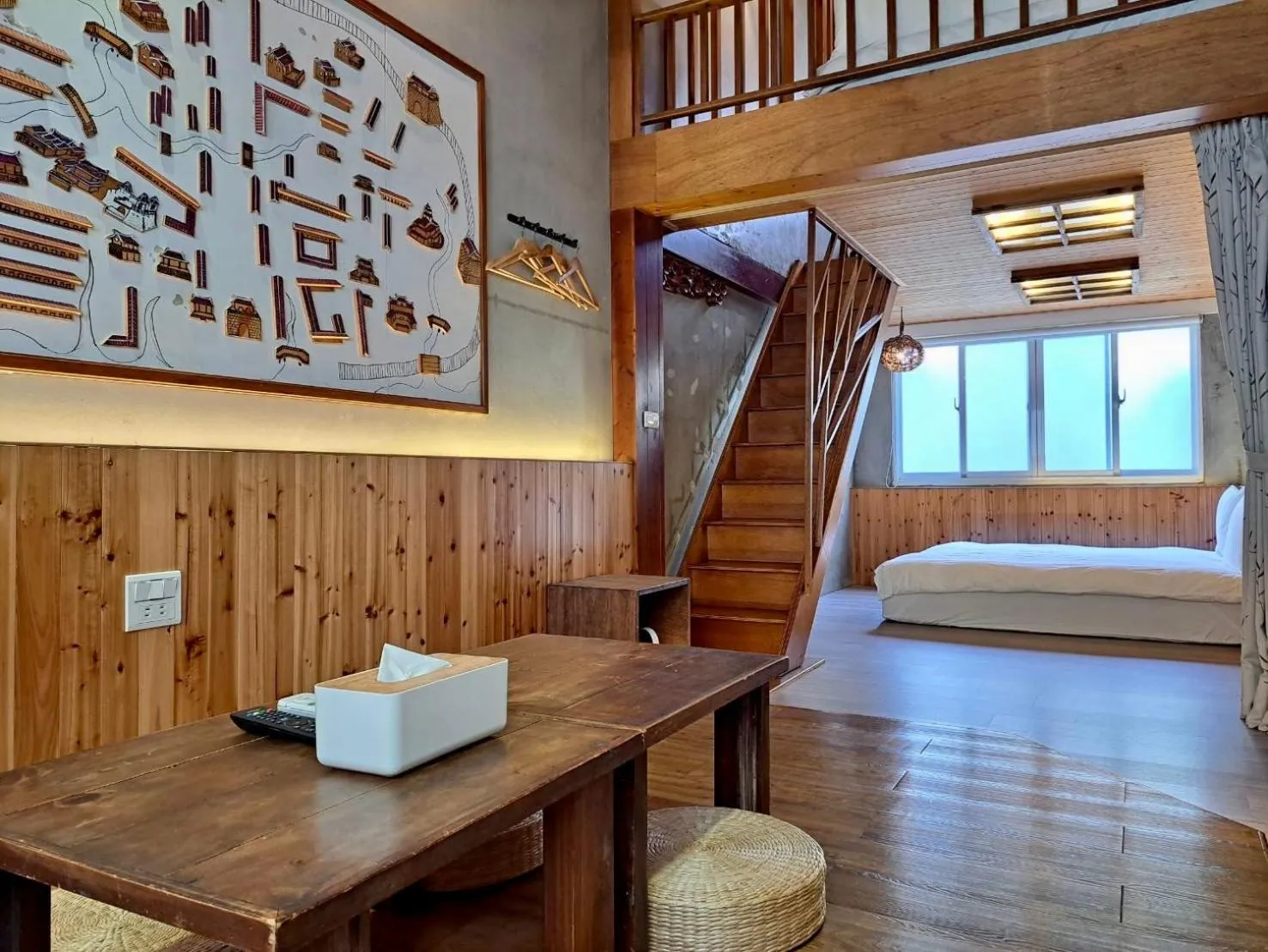 Photo of the whole room, Bed in 慢步南國 台南故事民宿 Slow Tainan Homestay