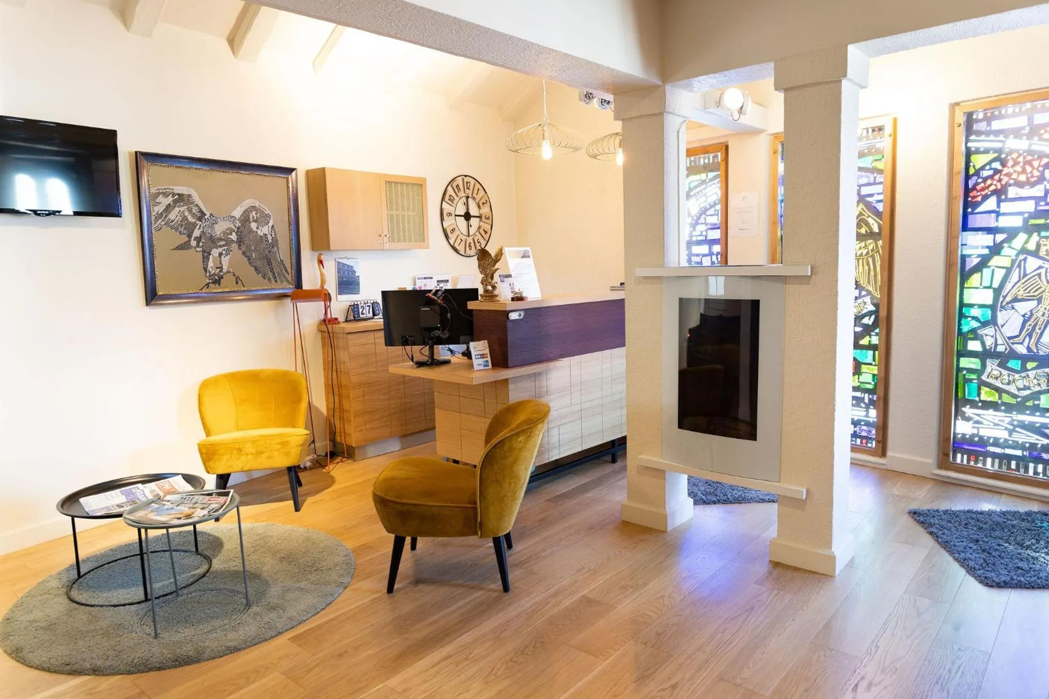 Lobby or reception in Aigle d'Or - Strasbourg Nord