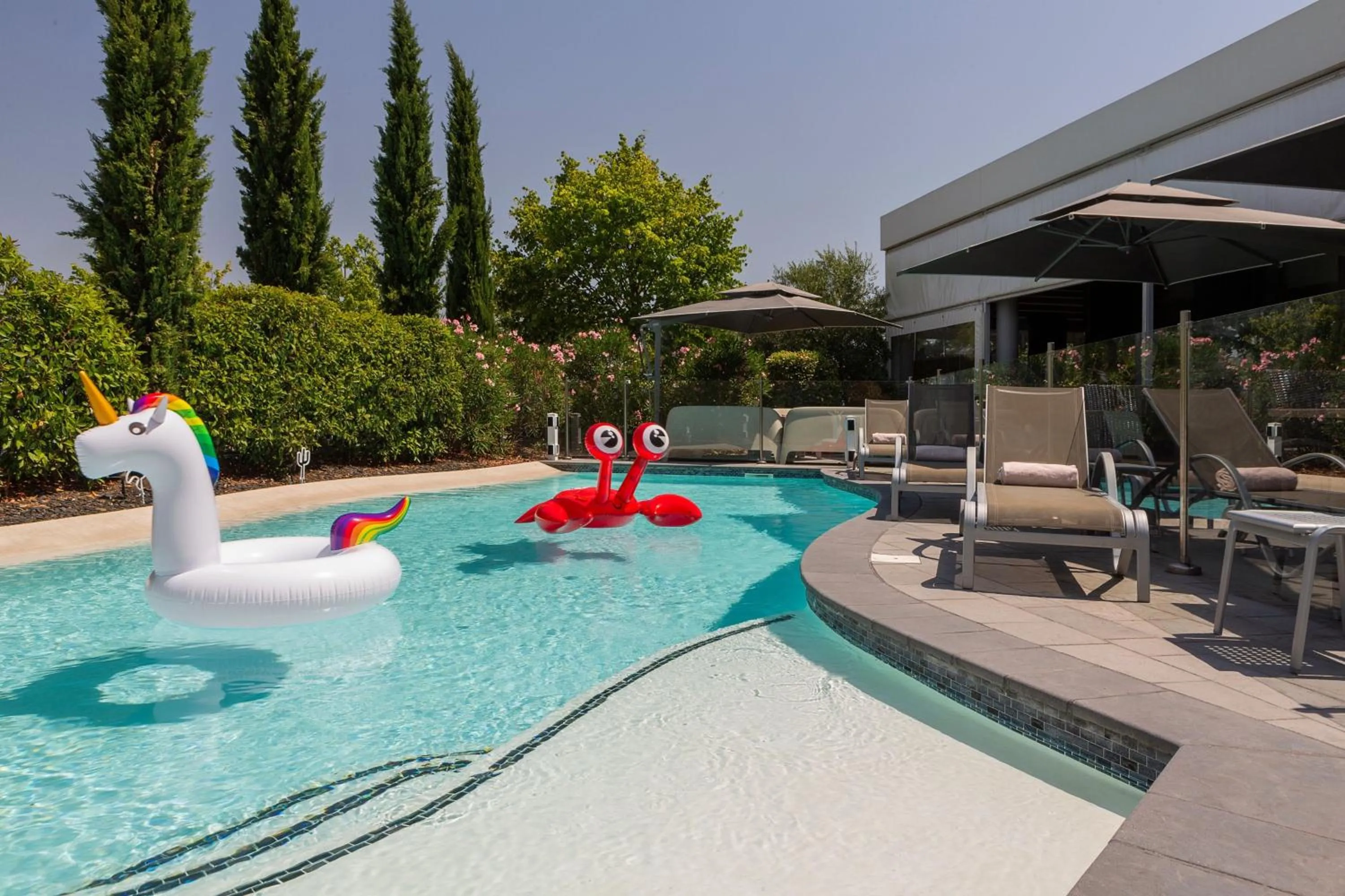 Swimming pool in Courtyard by Marriott Toulouse Airport