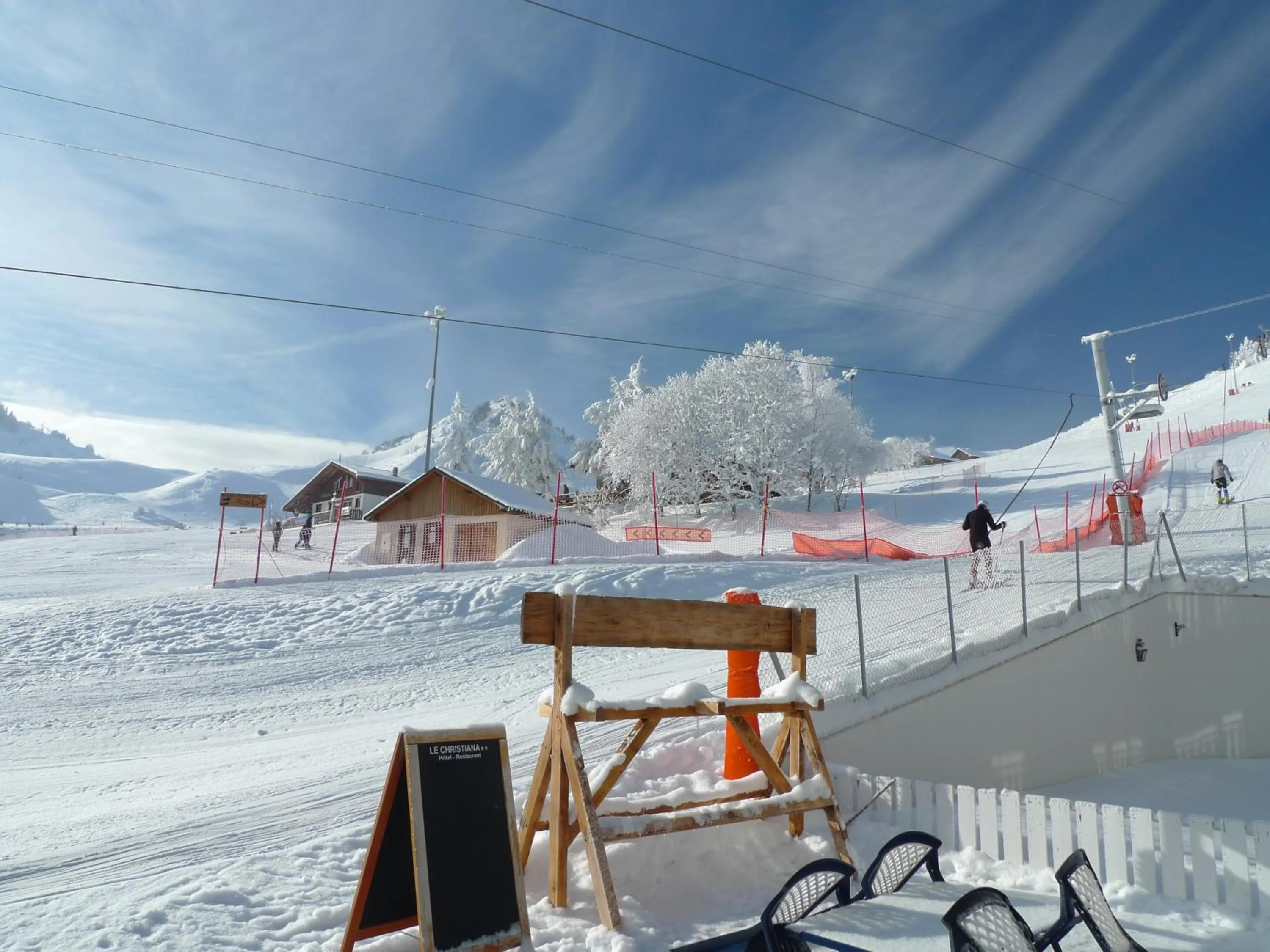 Patio in Hôtel Le Christania