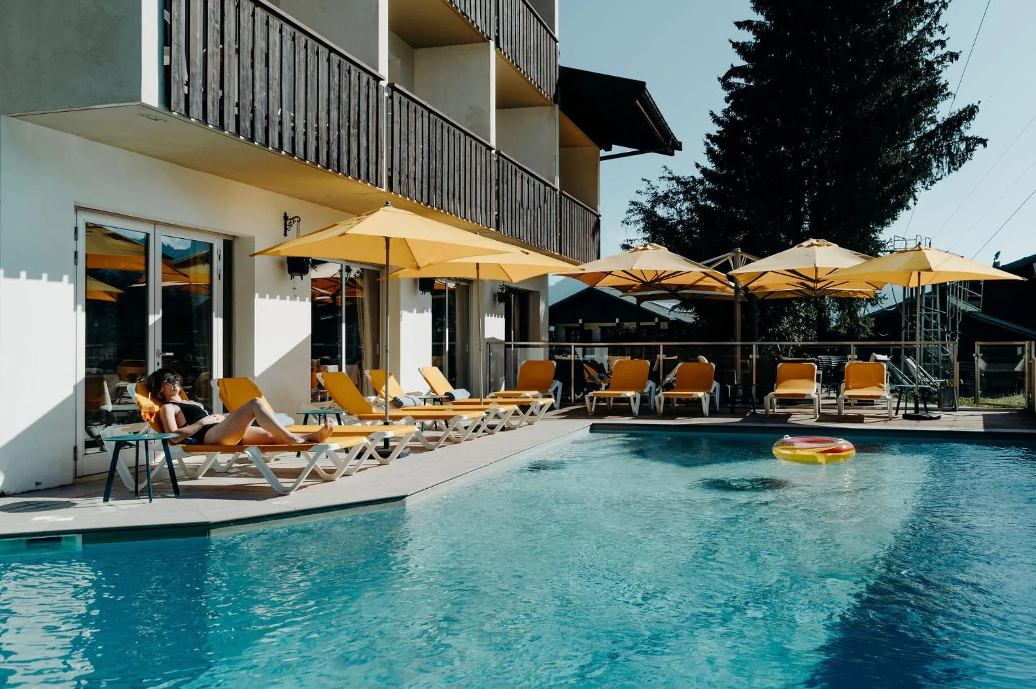 Patio in Hôtel Le Christania
