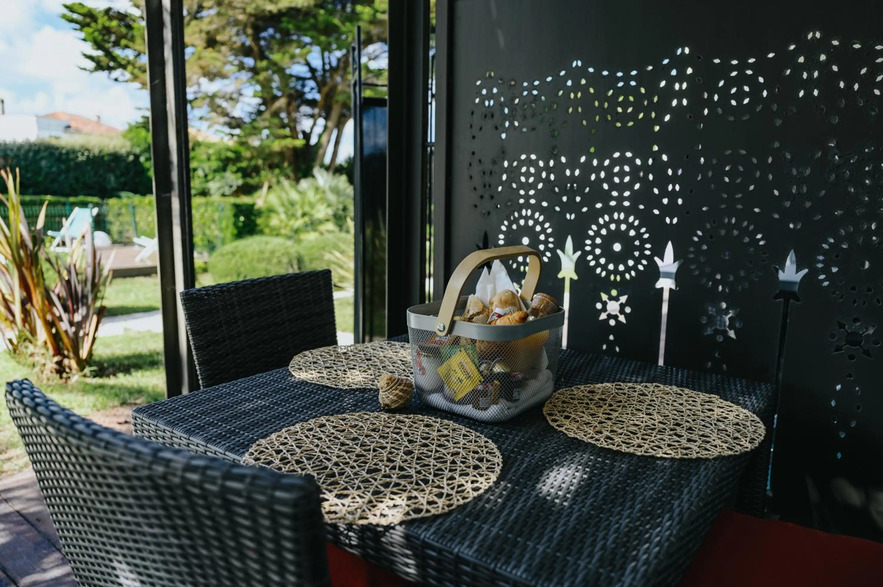 Patio in Villa Clara, Résidence face à l'océan et au golf de Chiberta