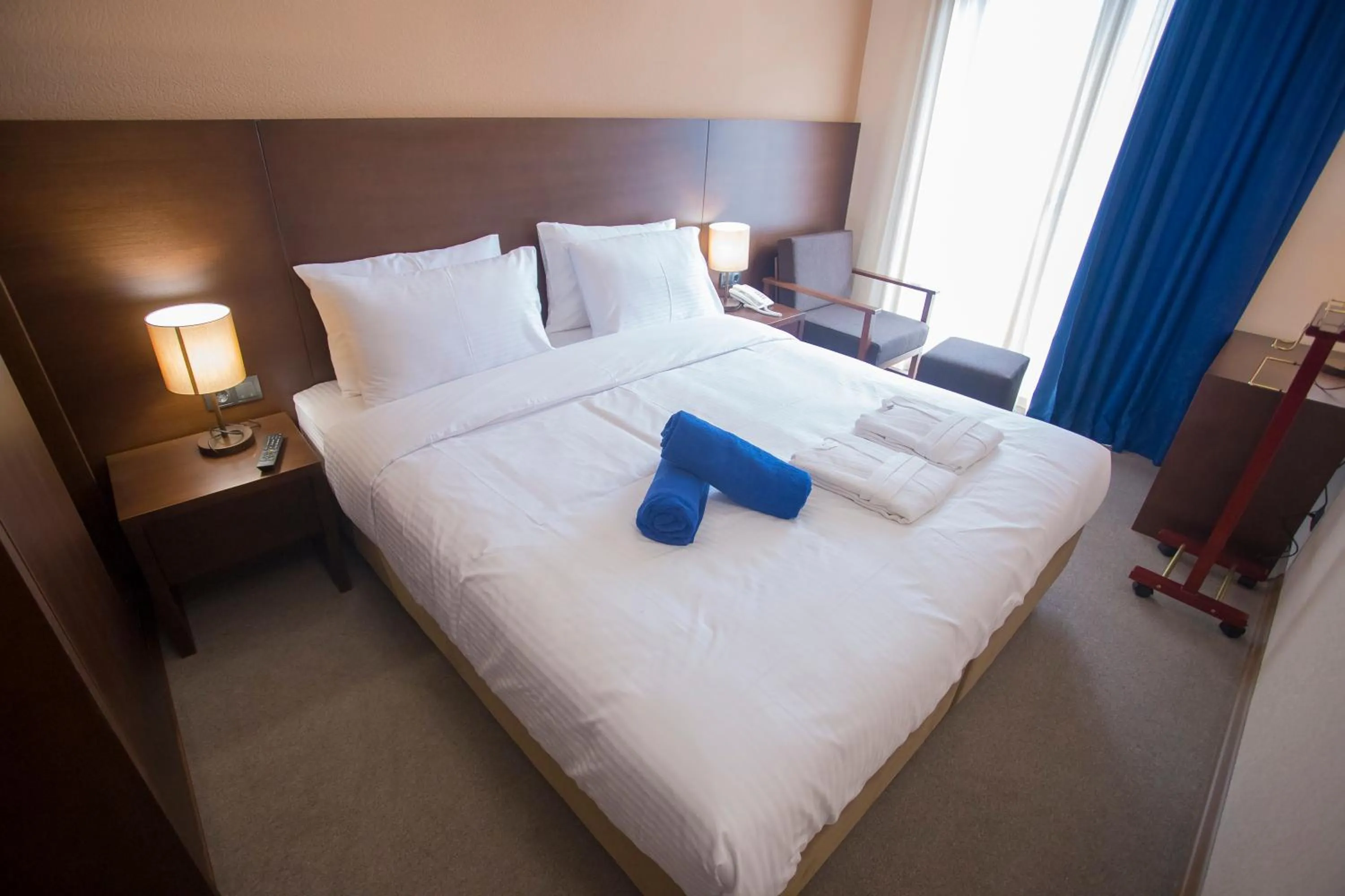 Bed in Hotel Corner Inn