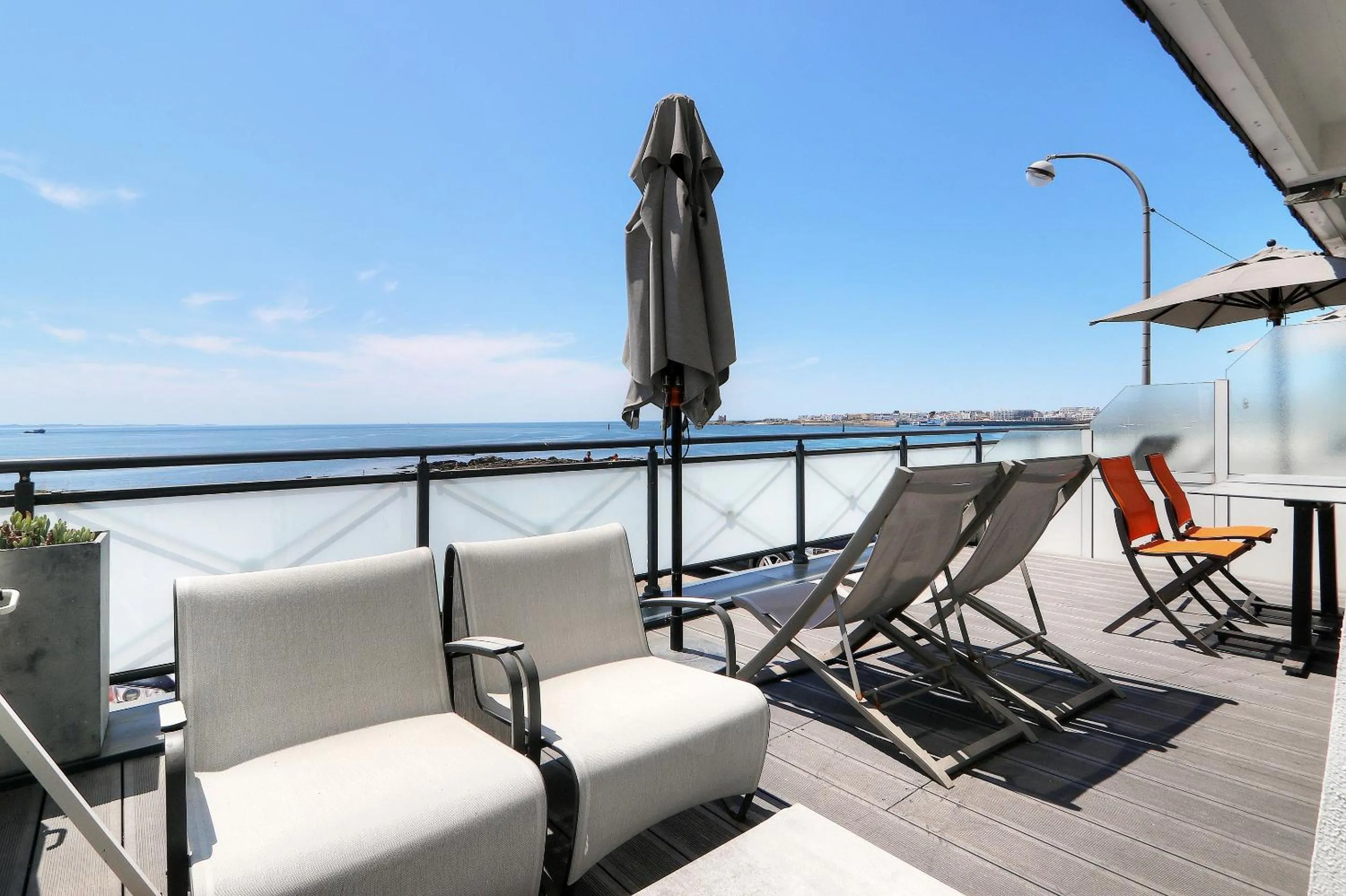 Balcony/Terrace in Hôtel La Petite Sirène Quiberon