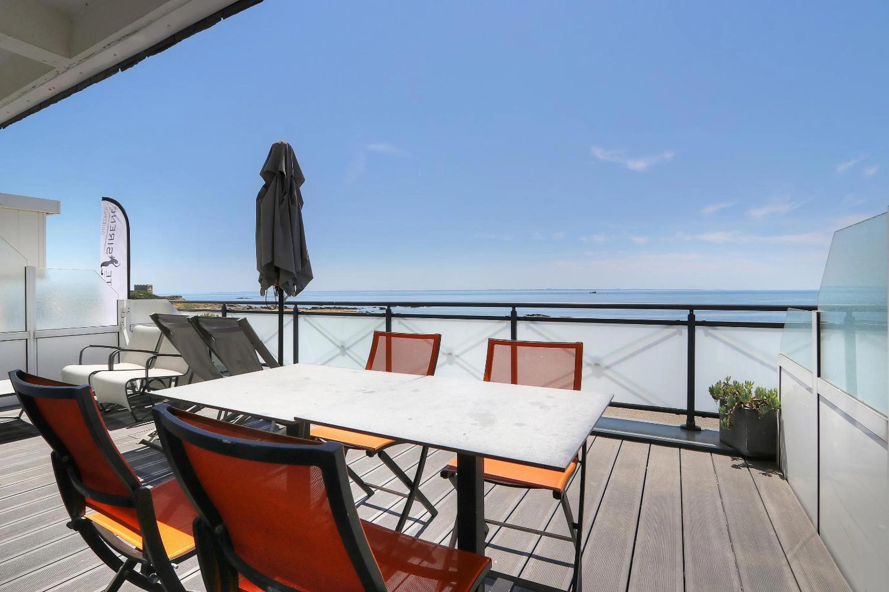 Balcony/Terrace in Hôtel La Petite Sirène Quiberon