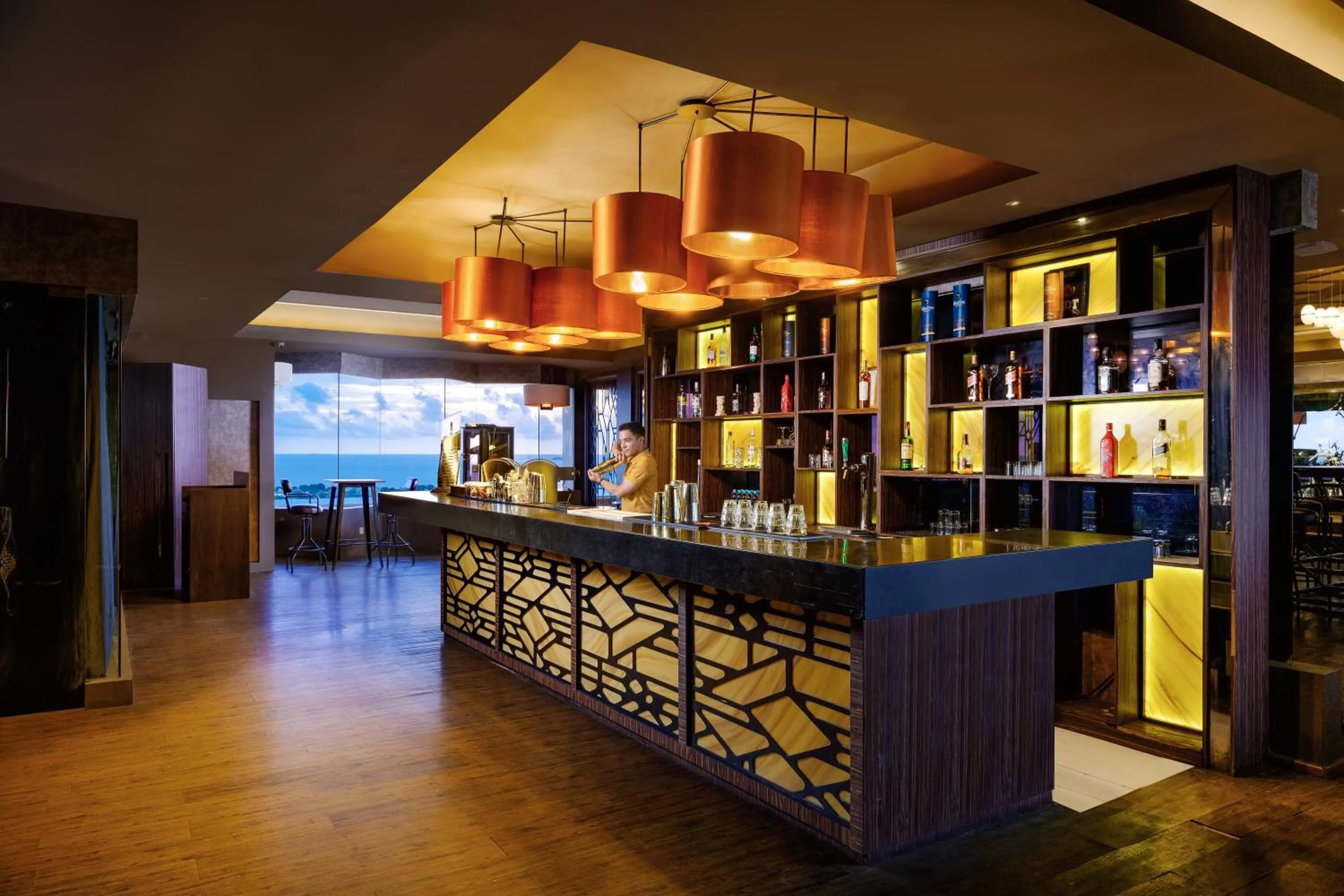 Lounge or bar in Swiss-Belhotel Makassar