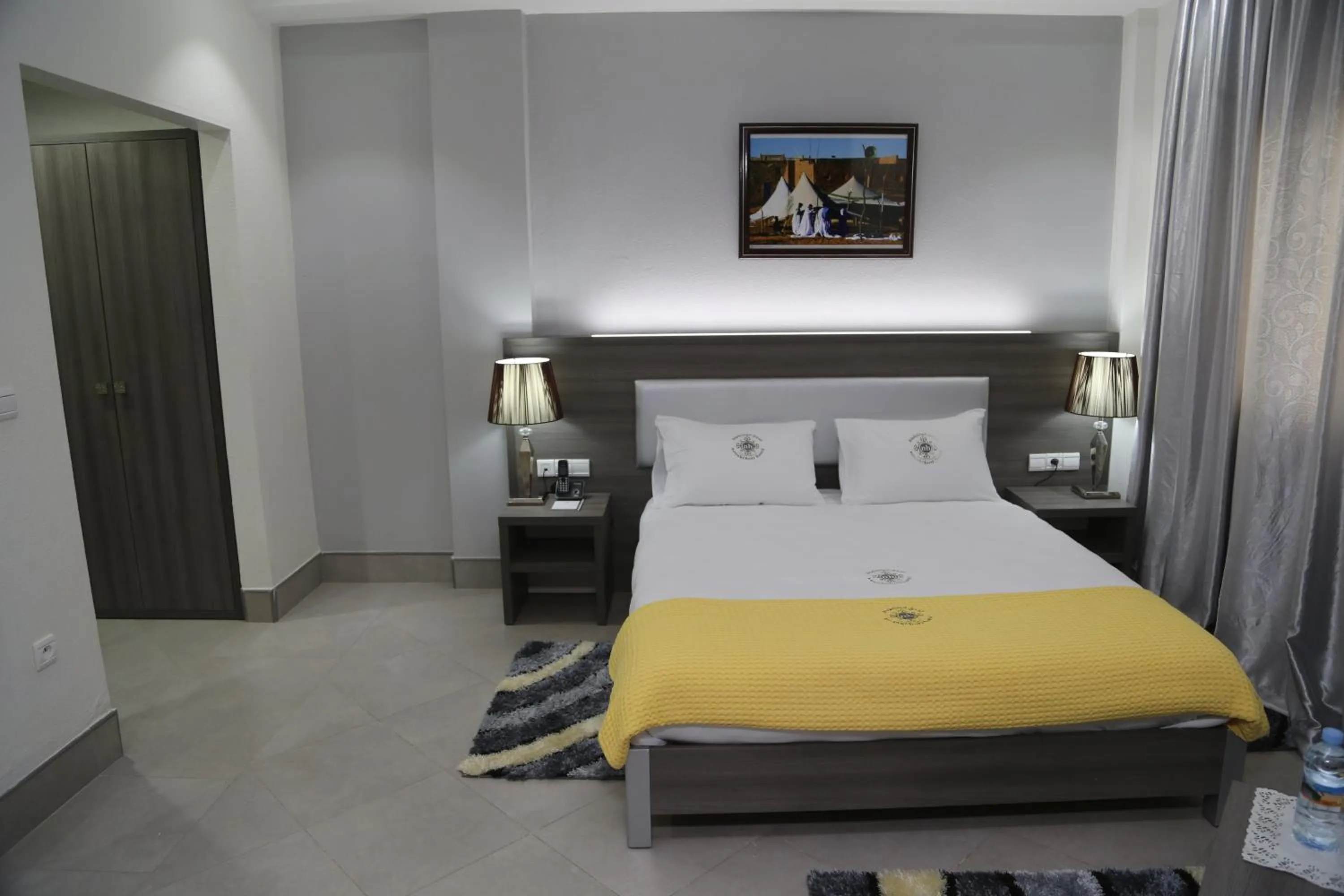 Bed in Nouakchott Hotel