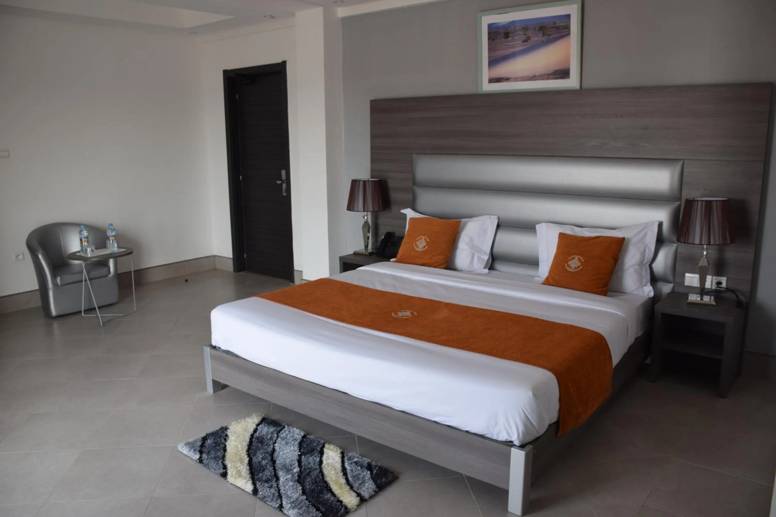 Bed in Nouakchott Hotel