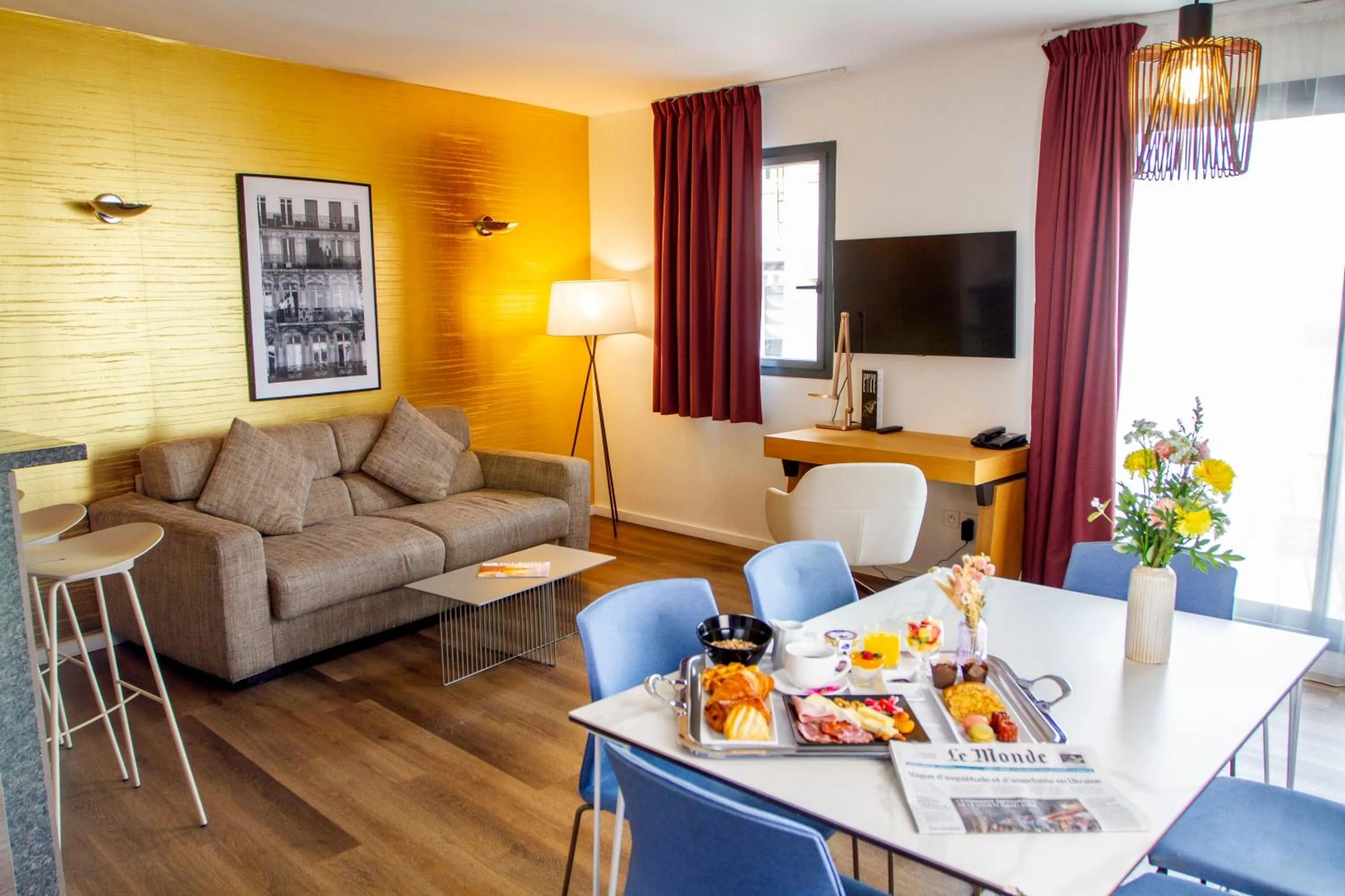 Living room in Appart Hôtel Clément Ader