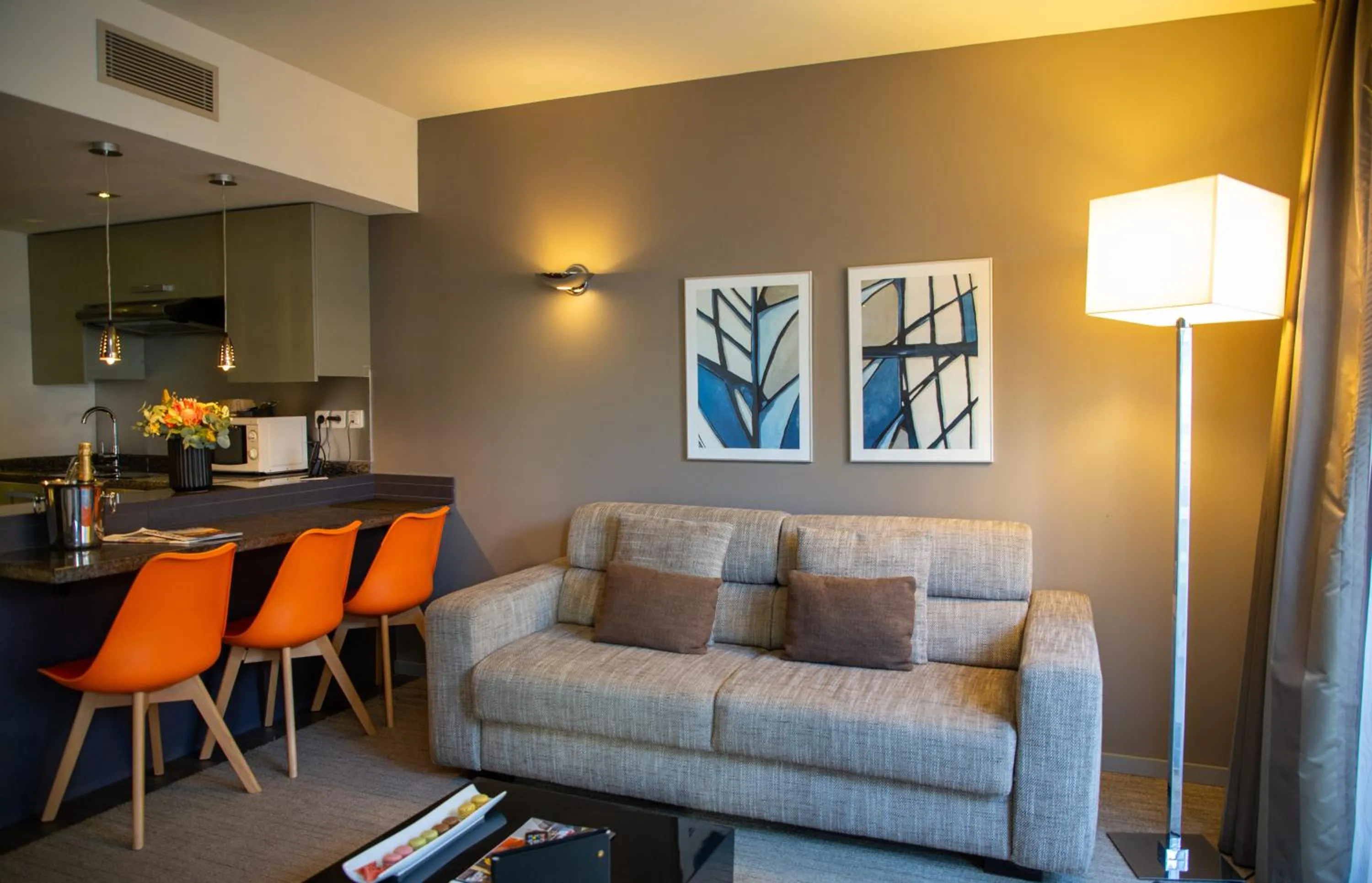 Living room in Appart Hôtel Clément Ader