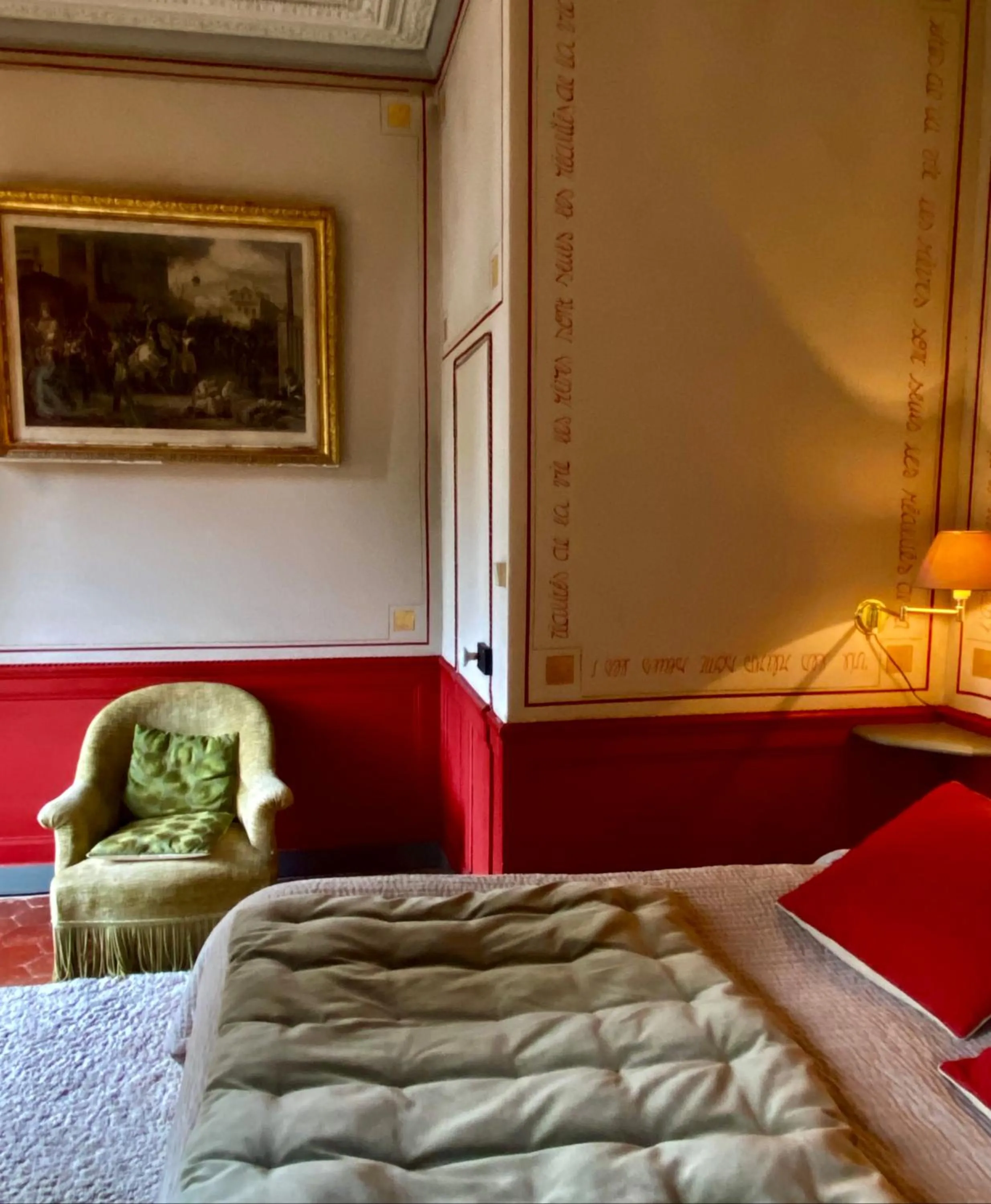 Bed in Château de Saint Paterne