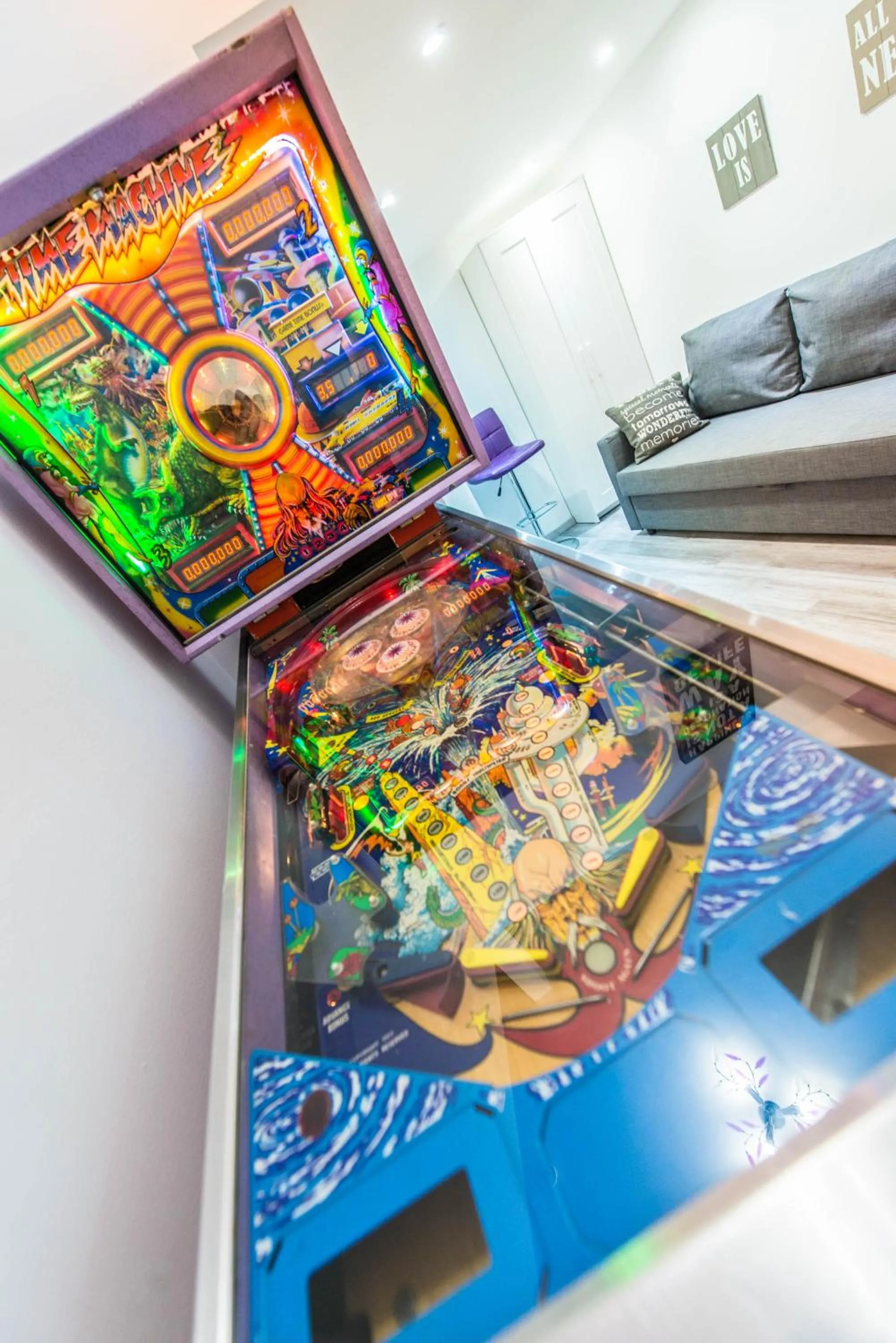 Living room in happy home POP