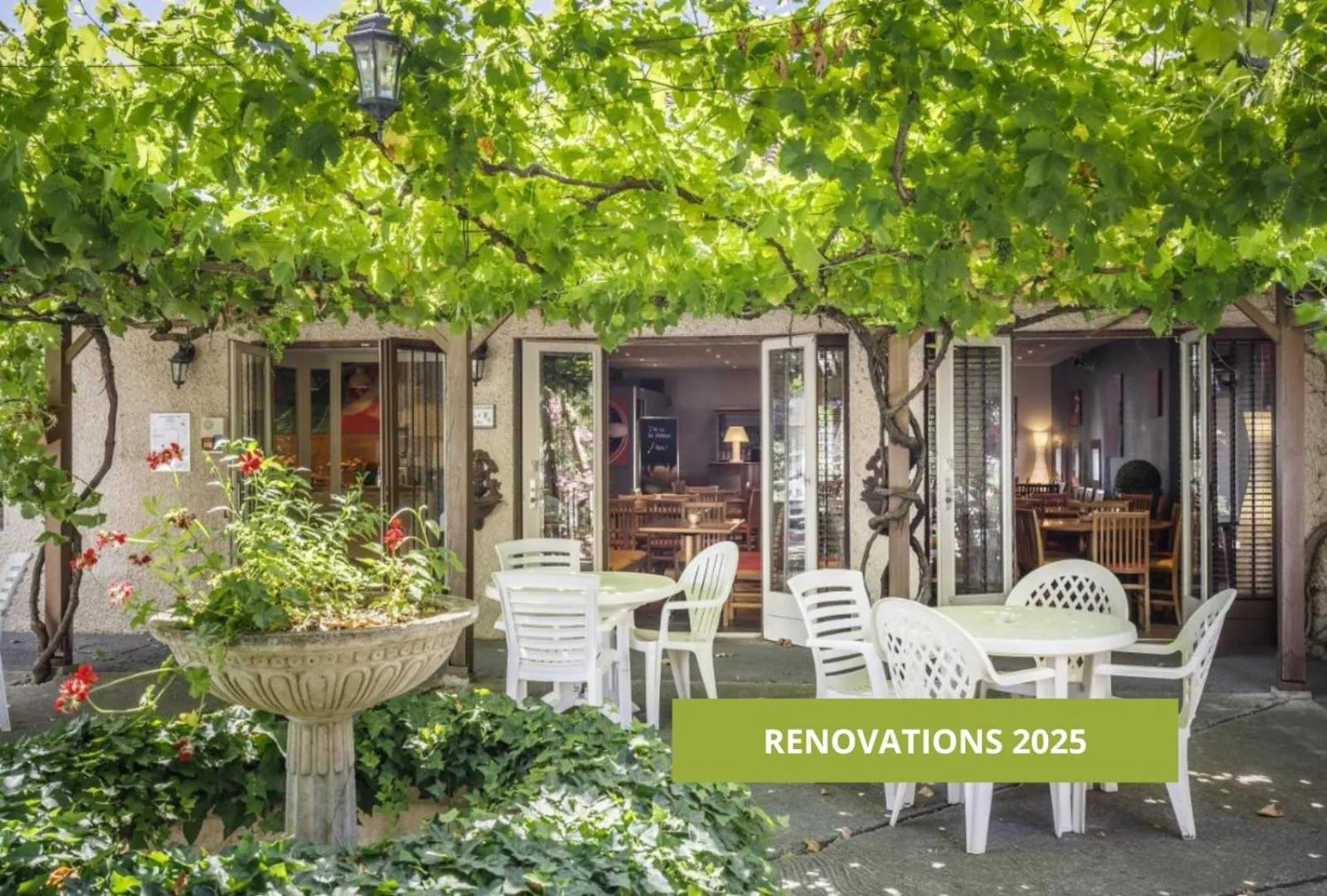 Patio in Hotel Cristol