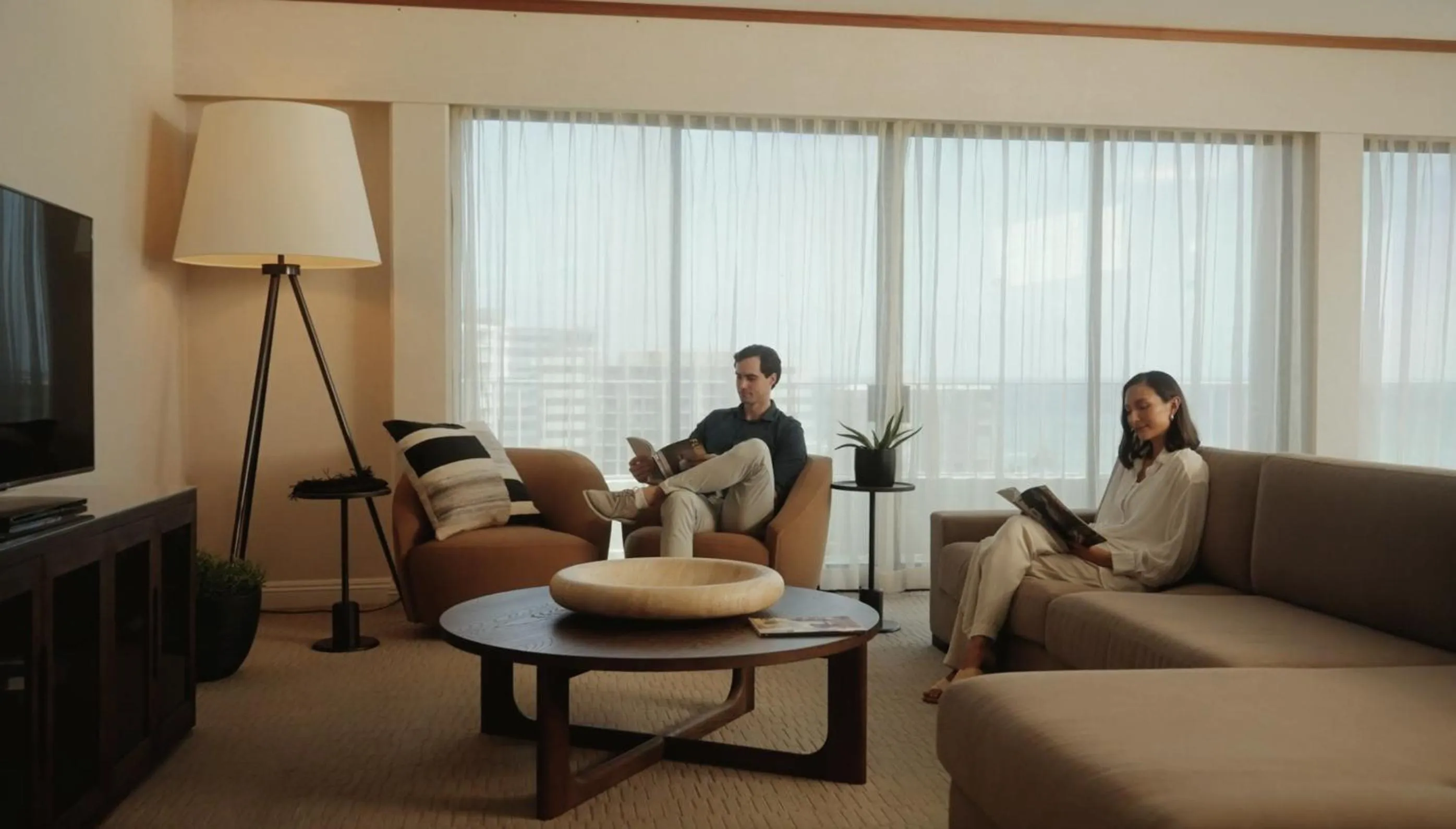 Living room in Lotus Honolulu at Diamond Head