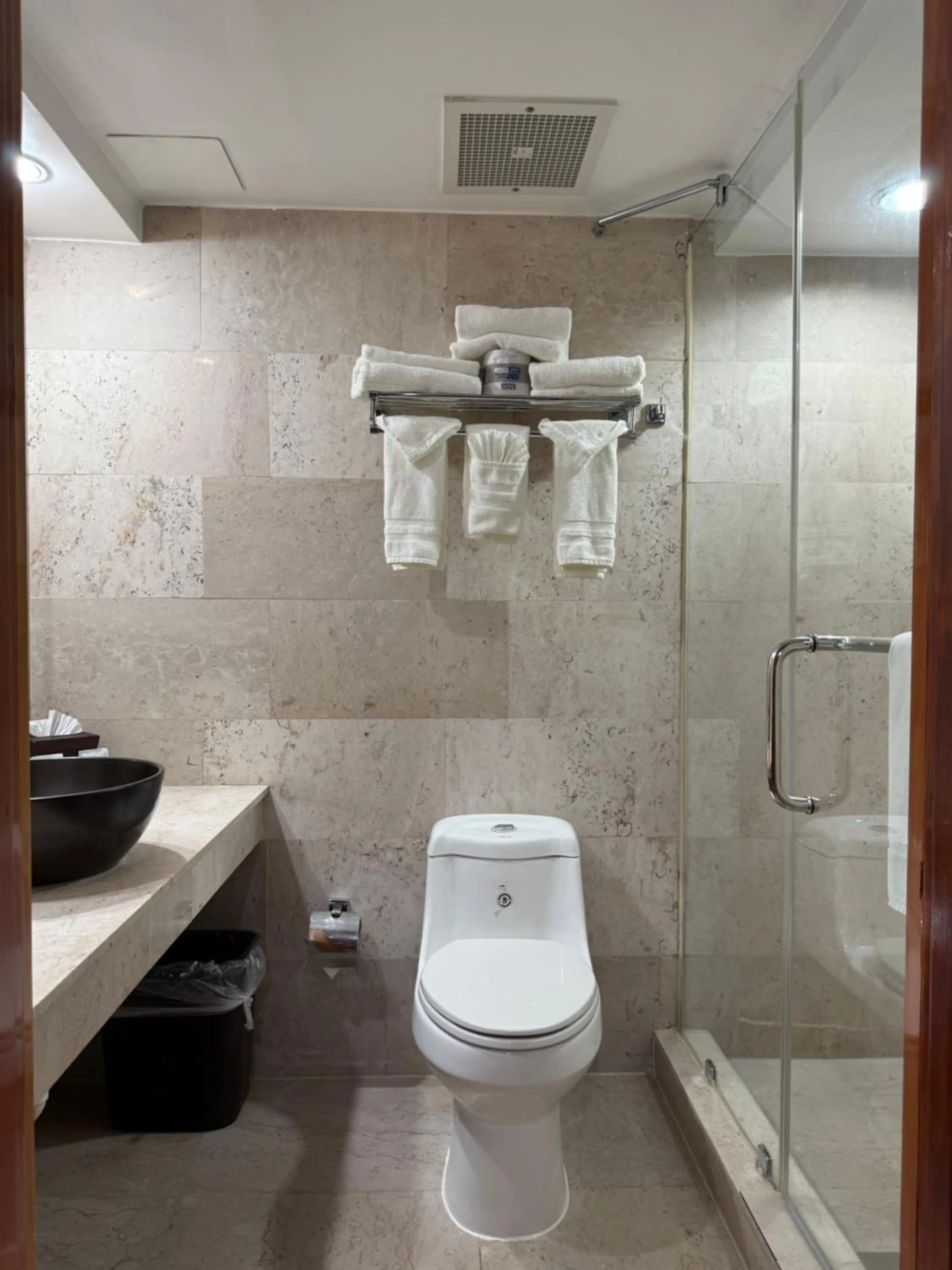 Shower in The Eldon Luxury Suites