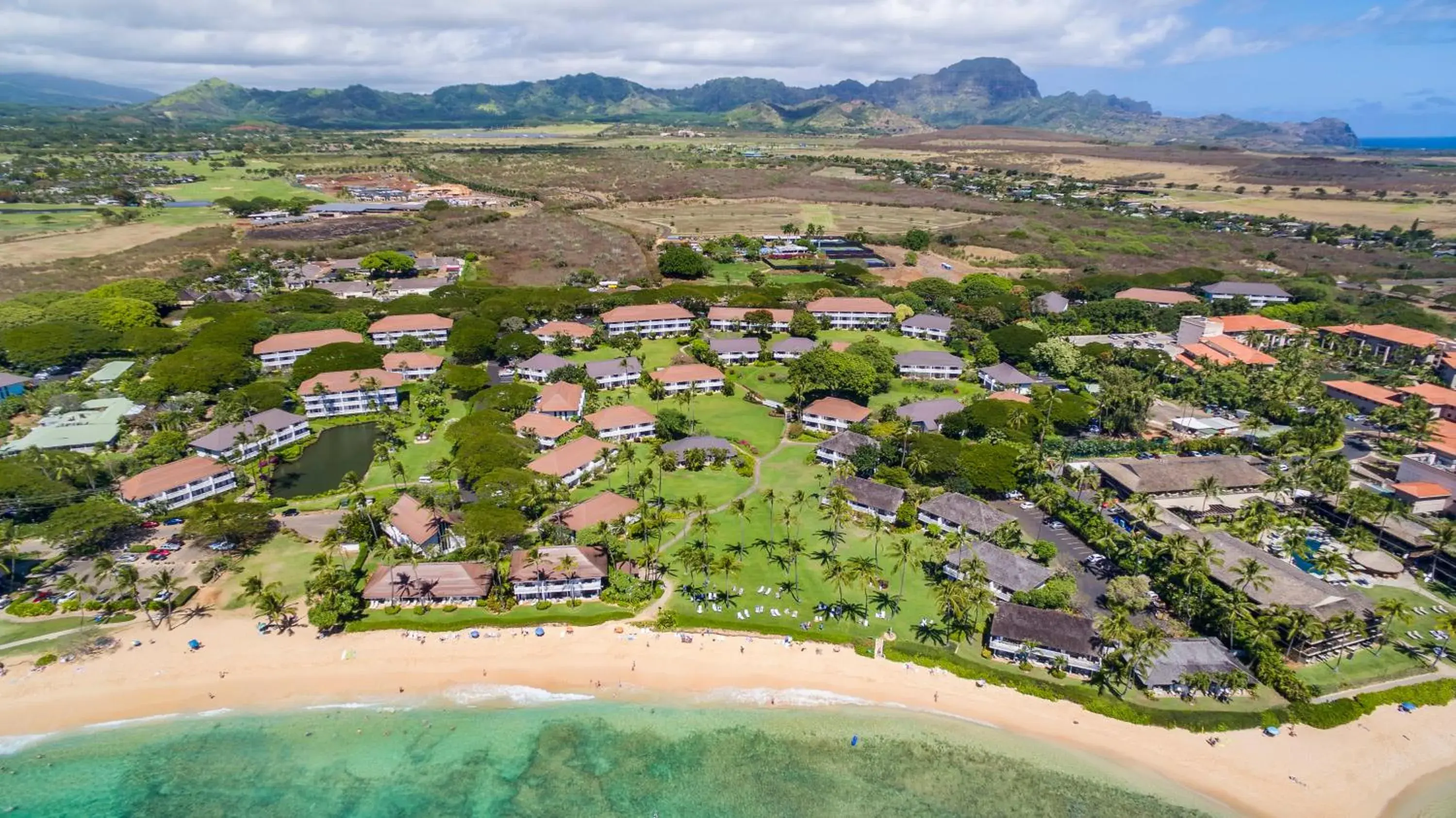 Bird's eye view in Kiahuna Plantation and Beach Bungalows by Castle Bird's eye view in Kiahuna Plantation and Beach Bungalows by Castle