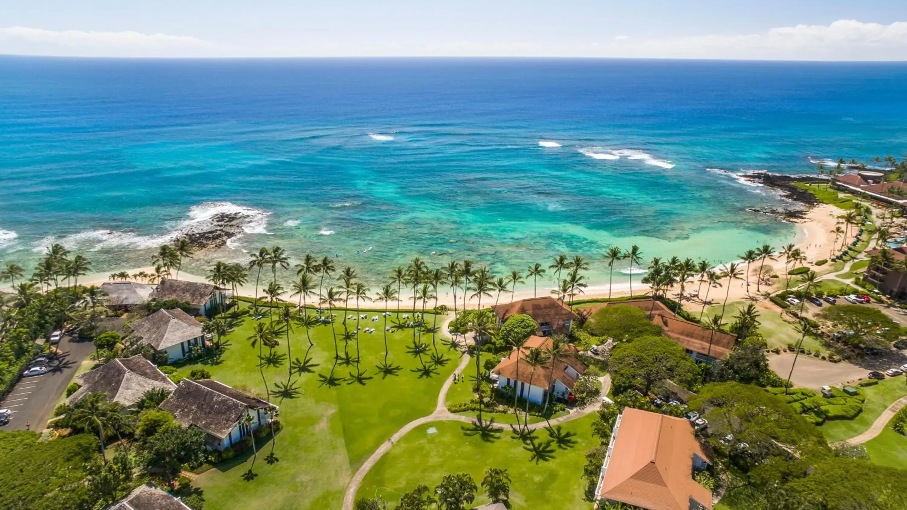 Bird's eye view in Kiahuna Plantation and Beach Bungalows by Castle Bird's eye view in Kiahuna Plantation and Beach Bungalows by Castle