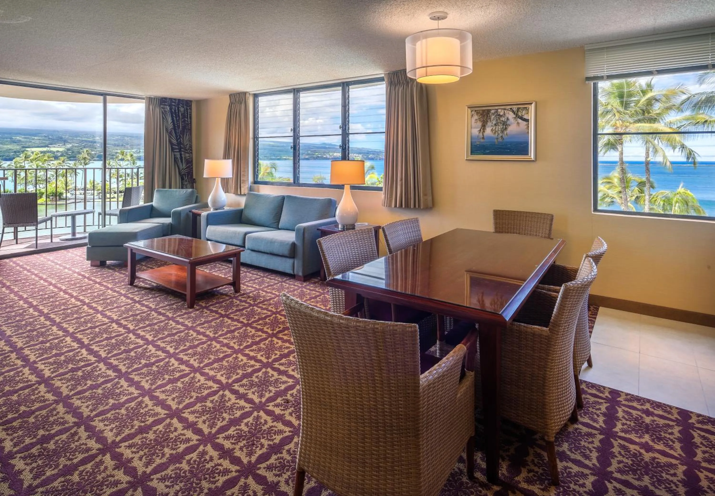 Living room in Hilo Hawaiian Hotel, Trademark Collection by Wyndham