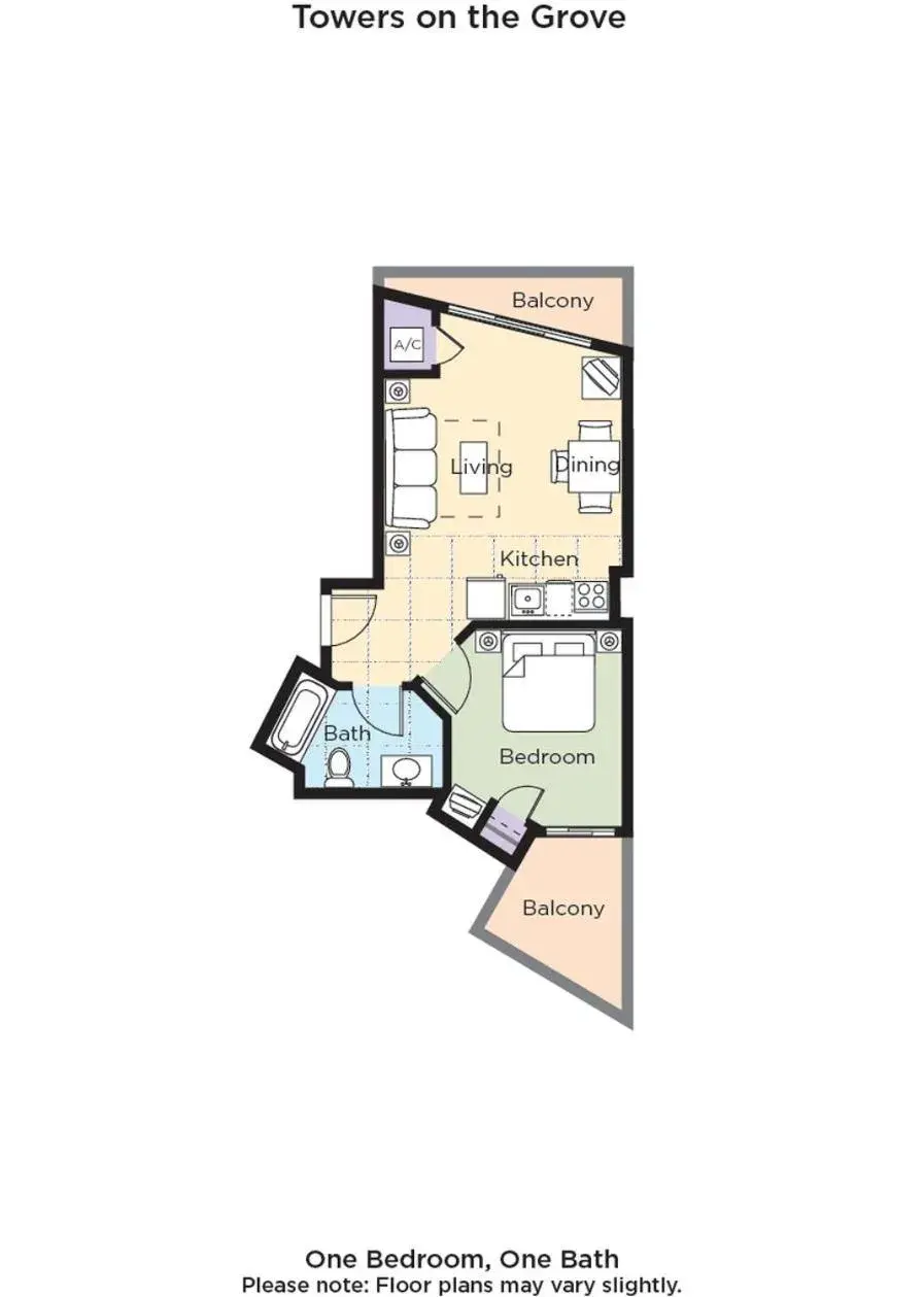 Photo of the whole room in Club Wyndham Towers on the Grove Photo of the whole room in Club Wyndham Towers on the Grove