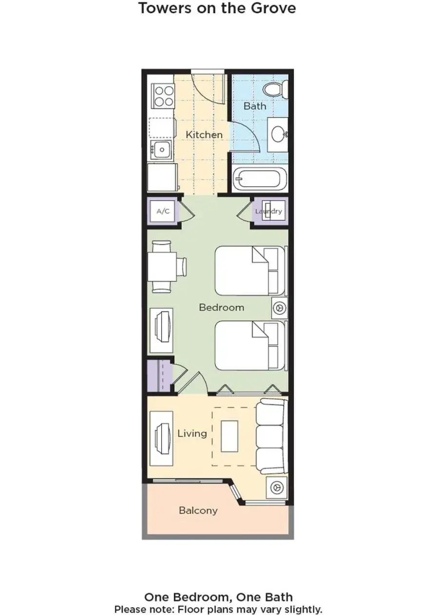 Photo of the whole room in Club Wyndham Towers on the Grove Photo of the whole room in Club Wyndham Towers on the Grove