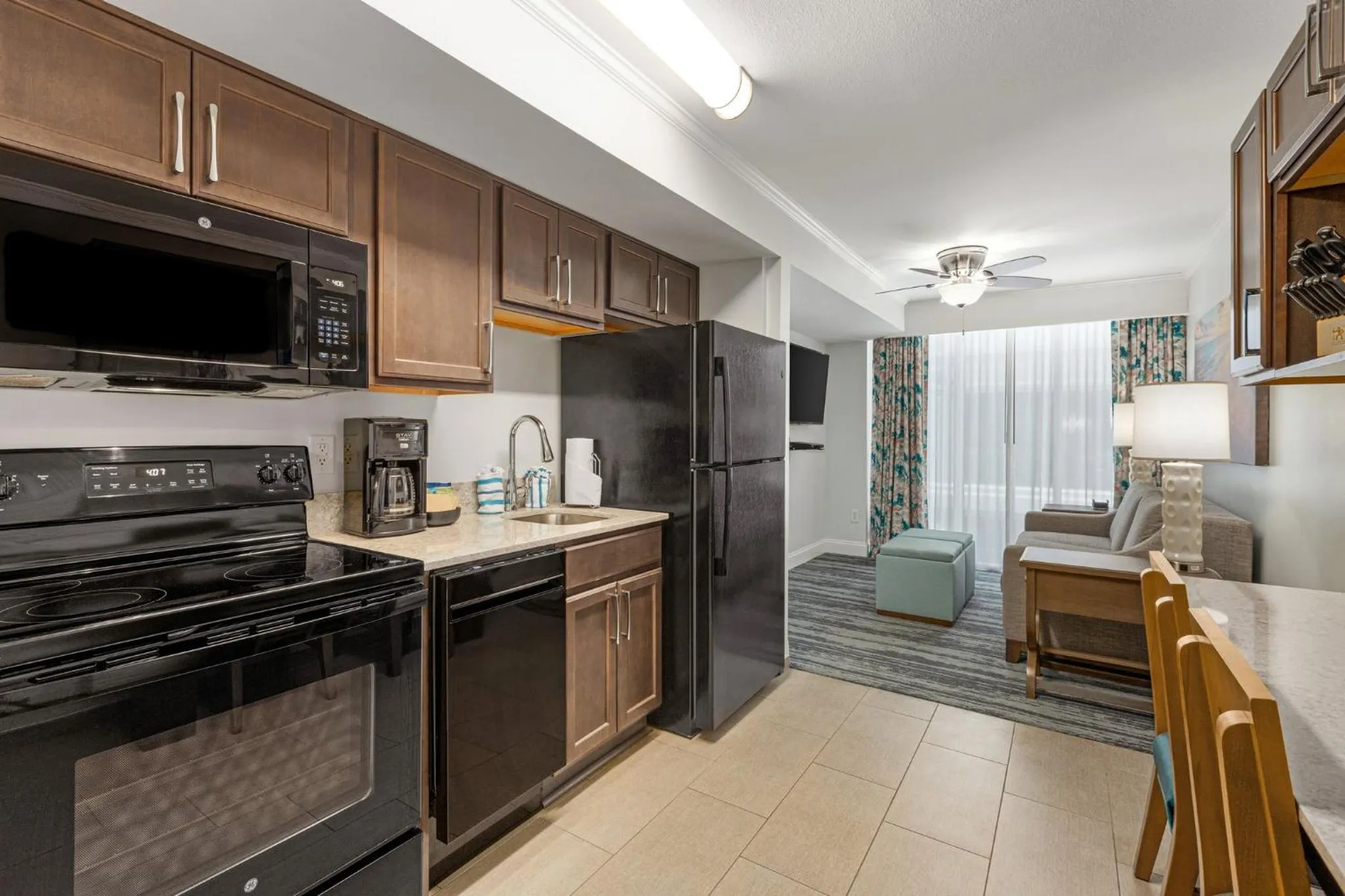 Communal kitchen in Club Wyndham Towers on the Grove