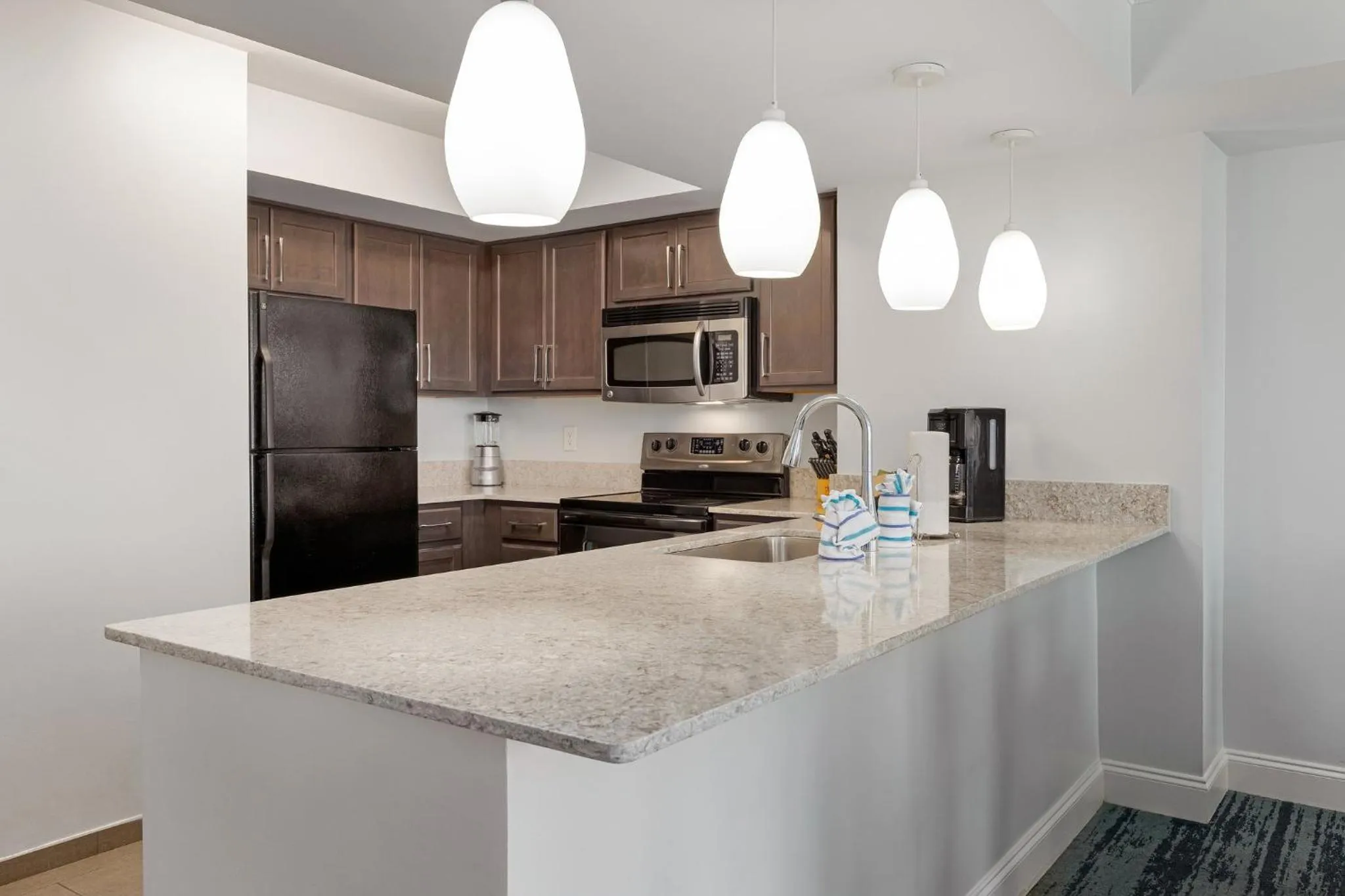 Communal kitchen in Club Wyndham Towers on the Grove