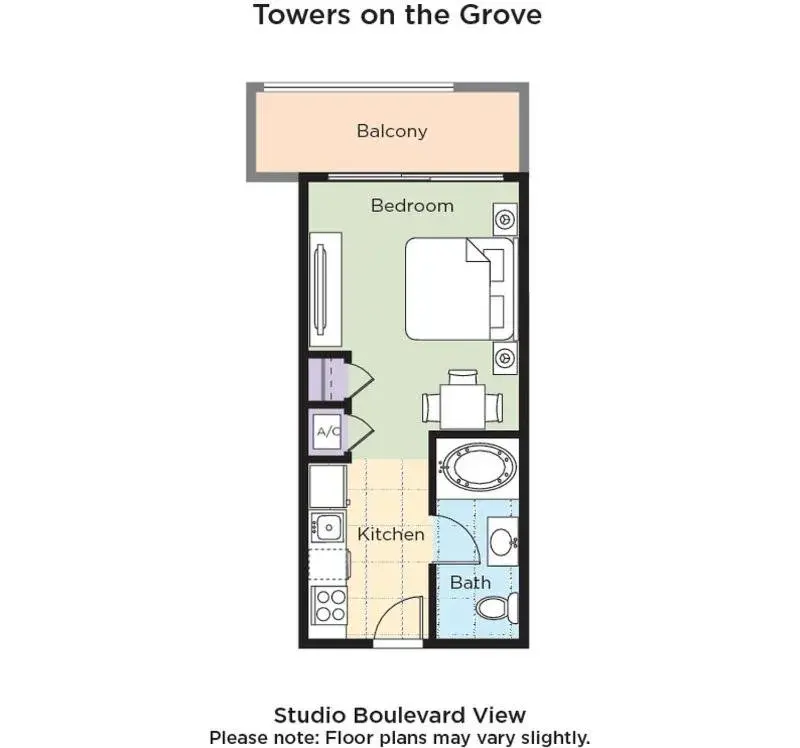 Photo of the whole room in Club Wyndham Towers on the Grove Photo of the whole room in Club Wyndham Towers on the Grove