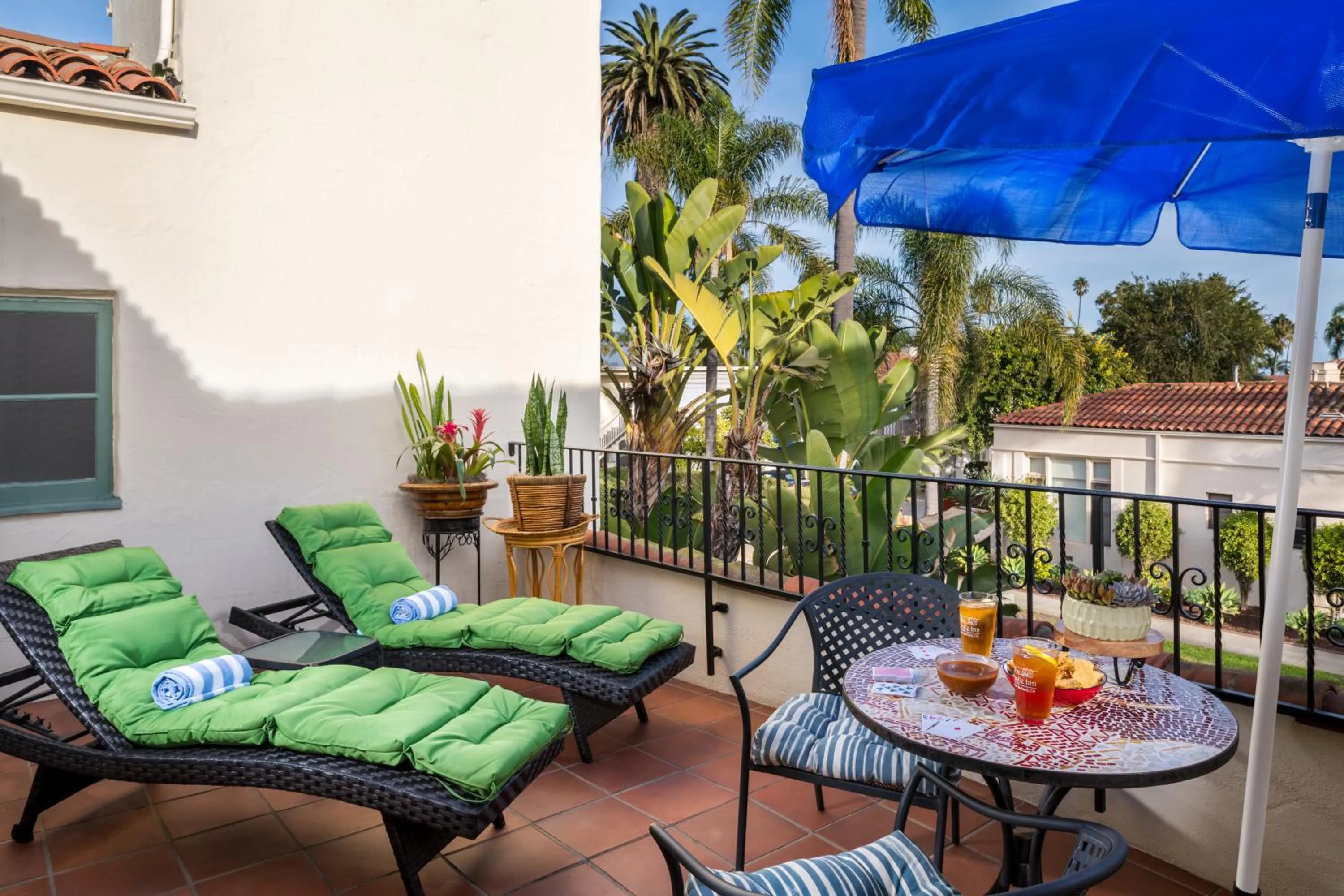 Patio in The Eagle Inn