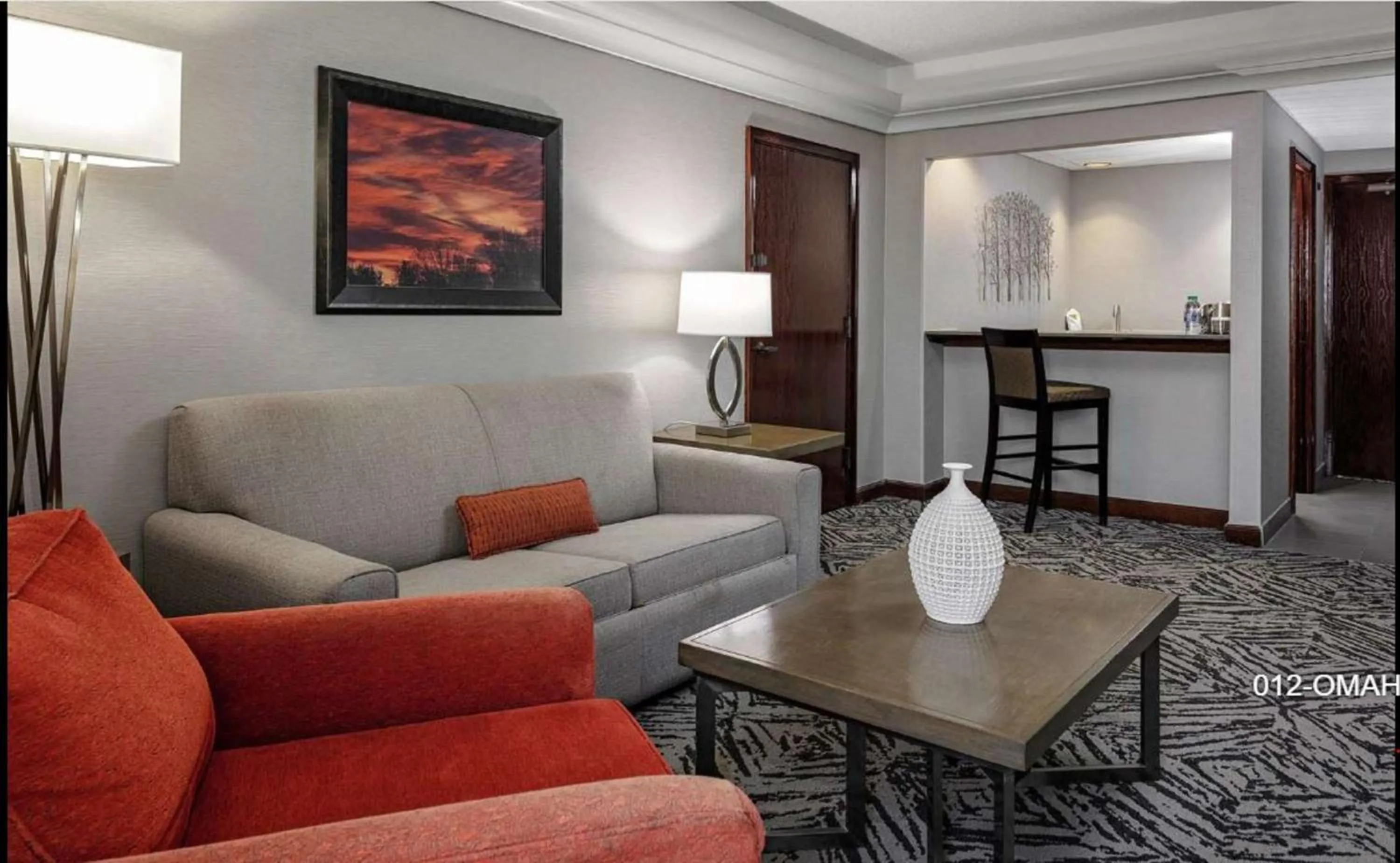 Seating area in DoubleTree by Hilton Hotel & Executive Meeting Center Omaha-Downtown