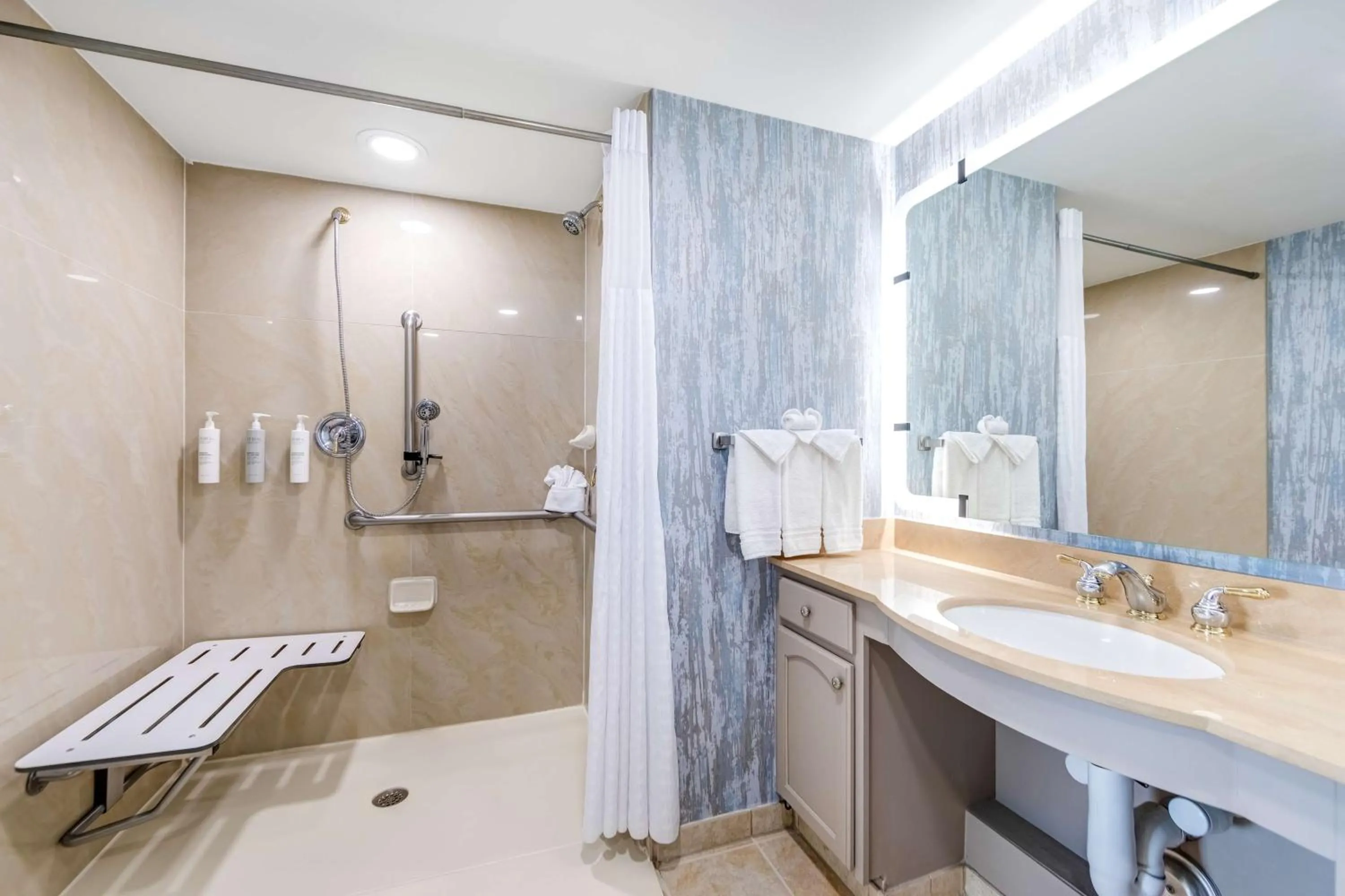 Bathroom in Homewood Suites by Hilton East Rutherford - Meadowlands, NJ