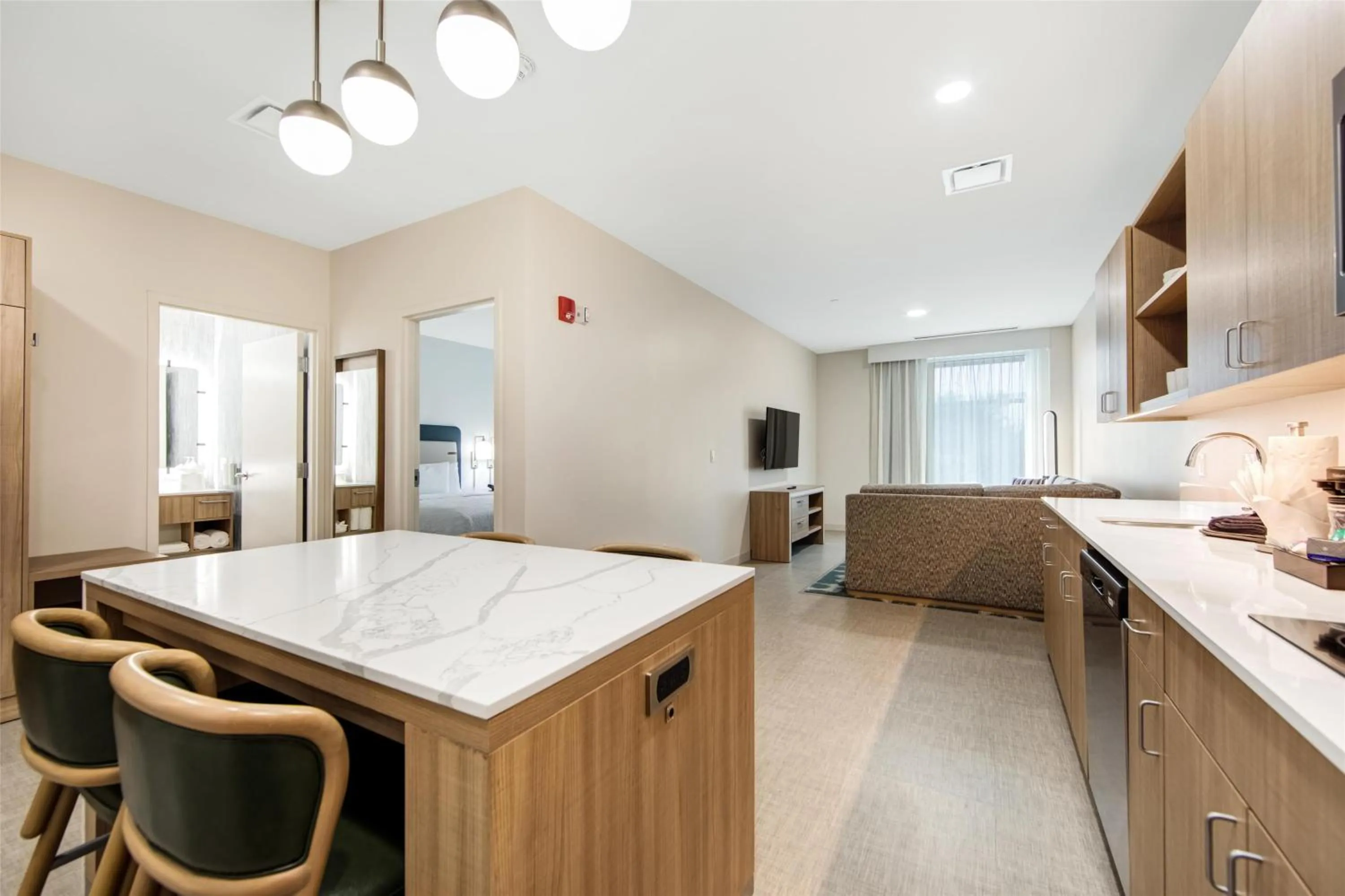 Kitchen or kitchenette in Homewood Suites by Hilton East Rutherford - Meadowlands, NJ