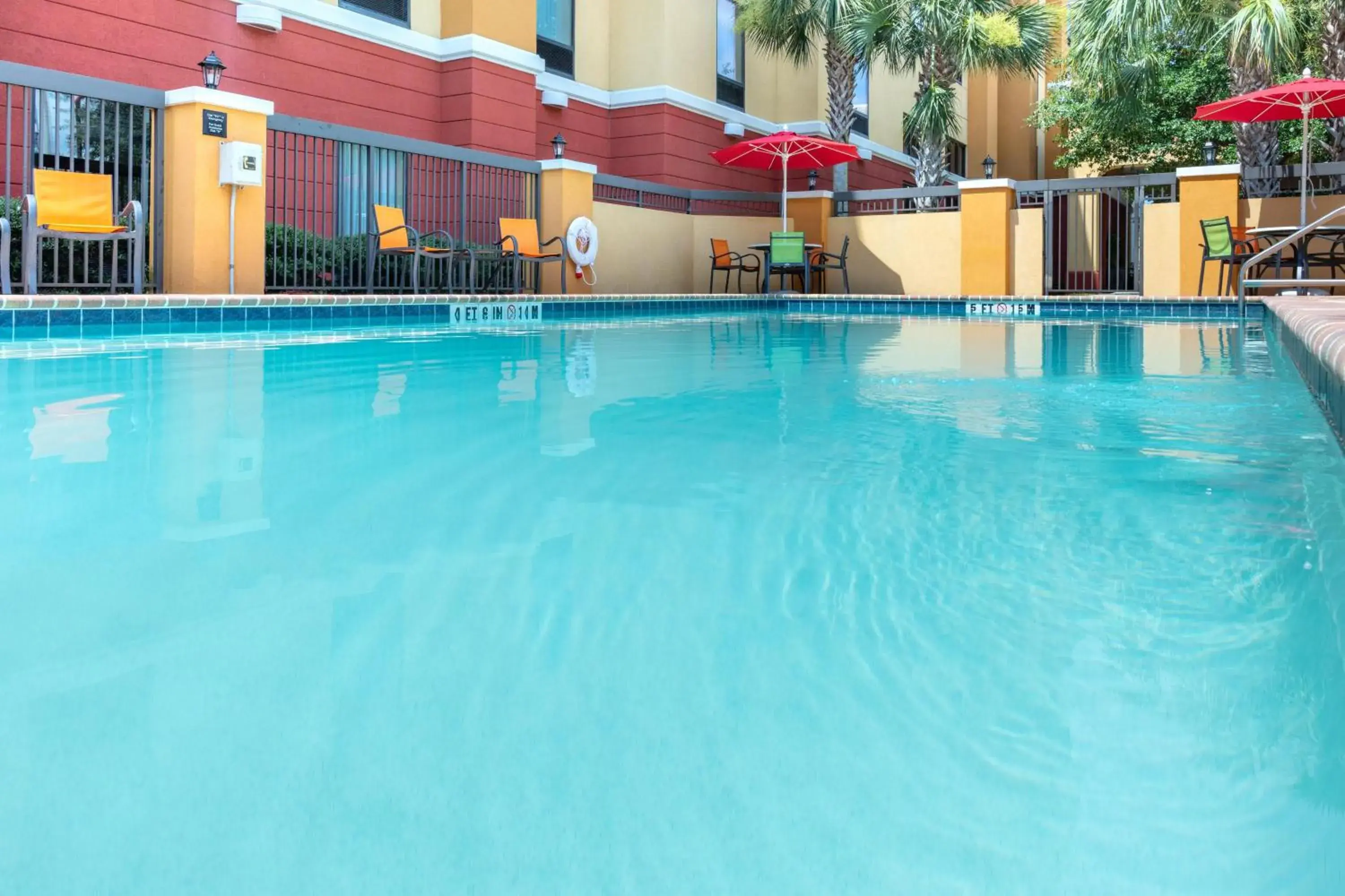 Pool view in Hampton Inn & Suites Jacksonville South - Bartram Park Pool view in Hampton Inn & Suites Jacksonville South - Bartram Park