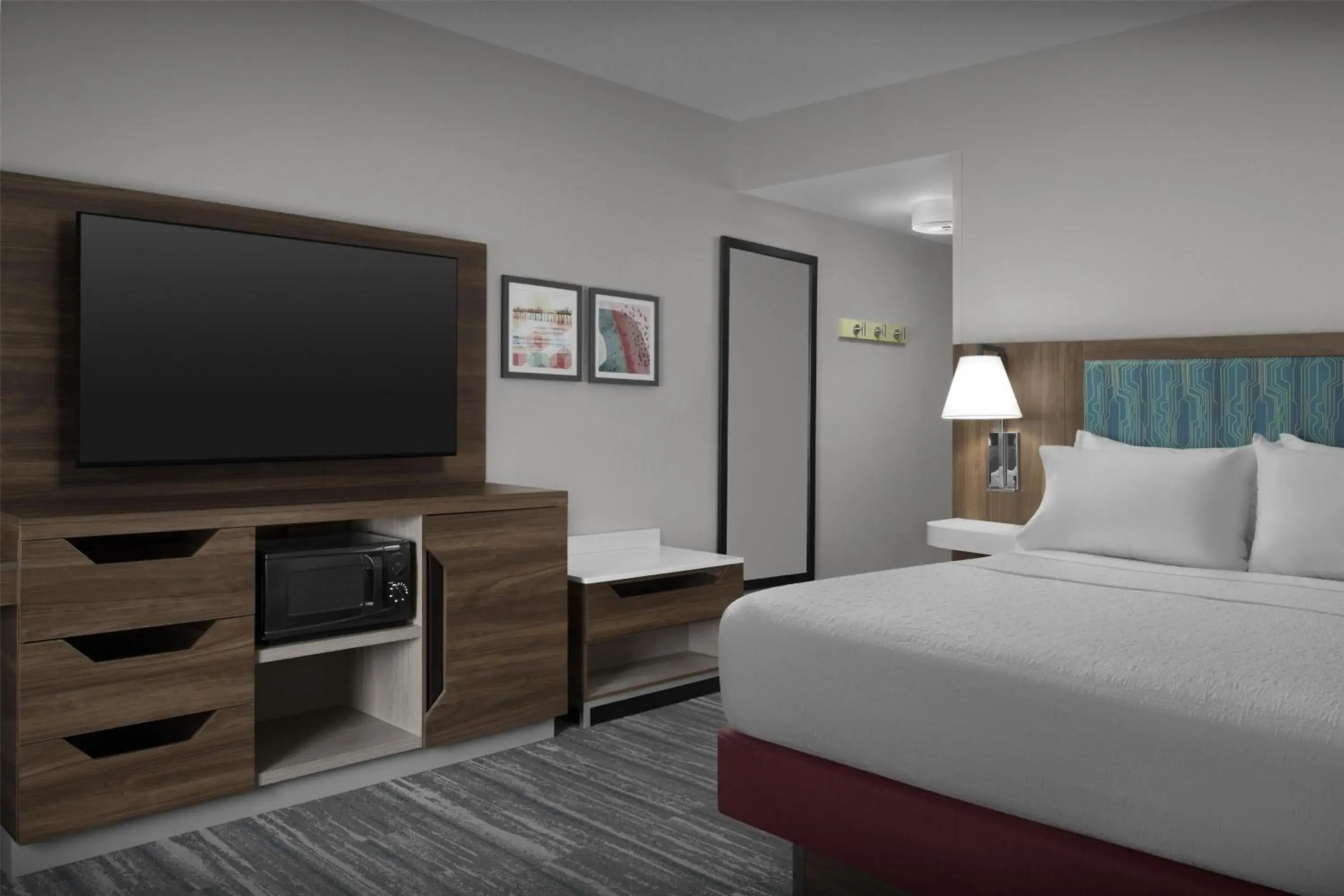 Bed in Hampton Inn & Suites Jacksonville South - Bartram Park Bed in Hampton Inn & Suites Jacksonville South - Bartram Park