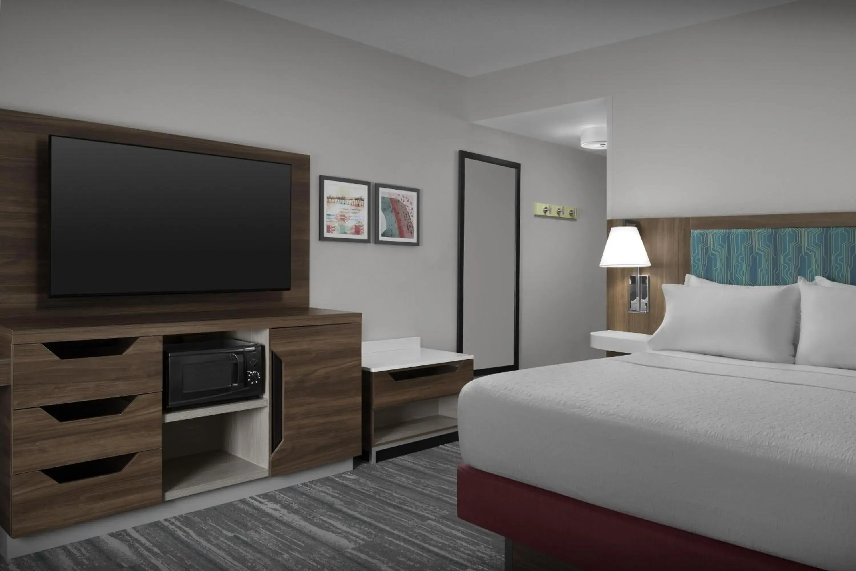 Bed in Hampton Inn & Suites Jacksonville South - Bartram Park Bed in Hampton Inn & Suites Jacksonville South - Bartram Park