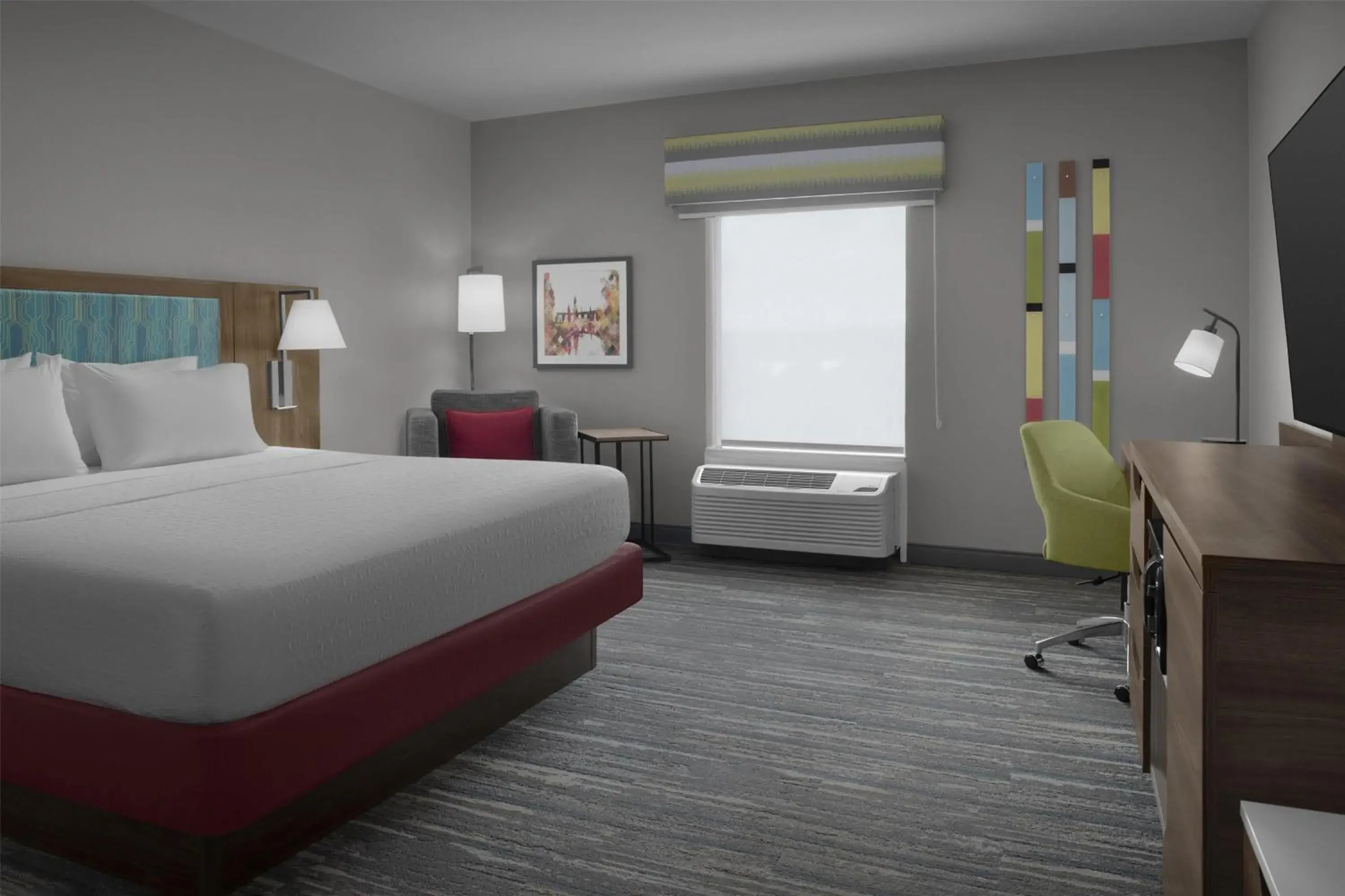 Bed in Hampton Inn & Suites Jacksonville South - Bartram Park Bed in Hampton Inn & Suites Jacksonville South - Bartram Park