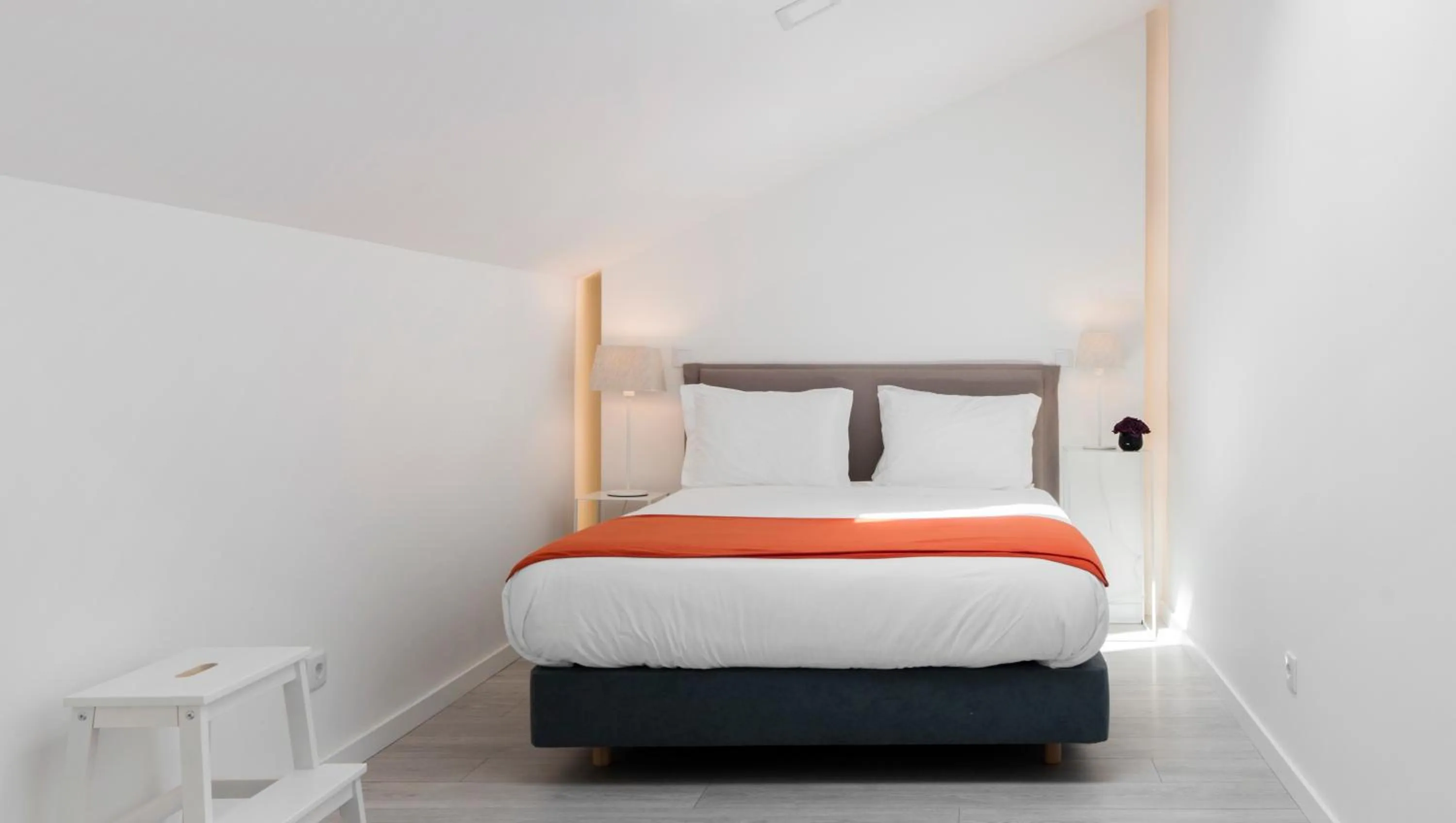 Bedroom, Bed in Lisbon Serviced Apartments - Parque